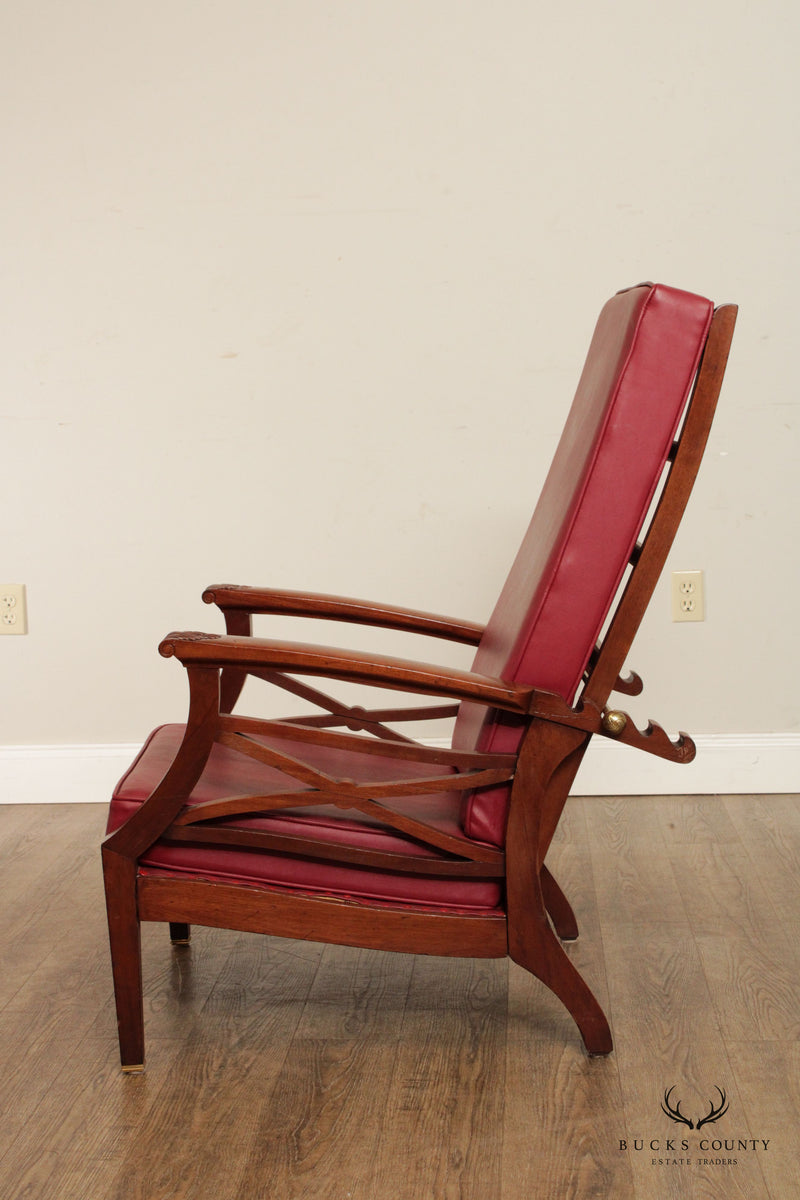 Antique Edwardian Reclining Morris Lounge Chair