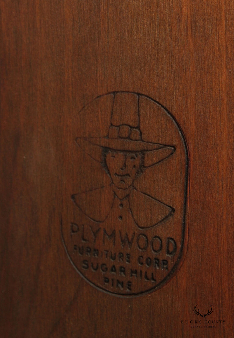 Plymwood Early American Style Pine Corner Cupboard