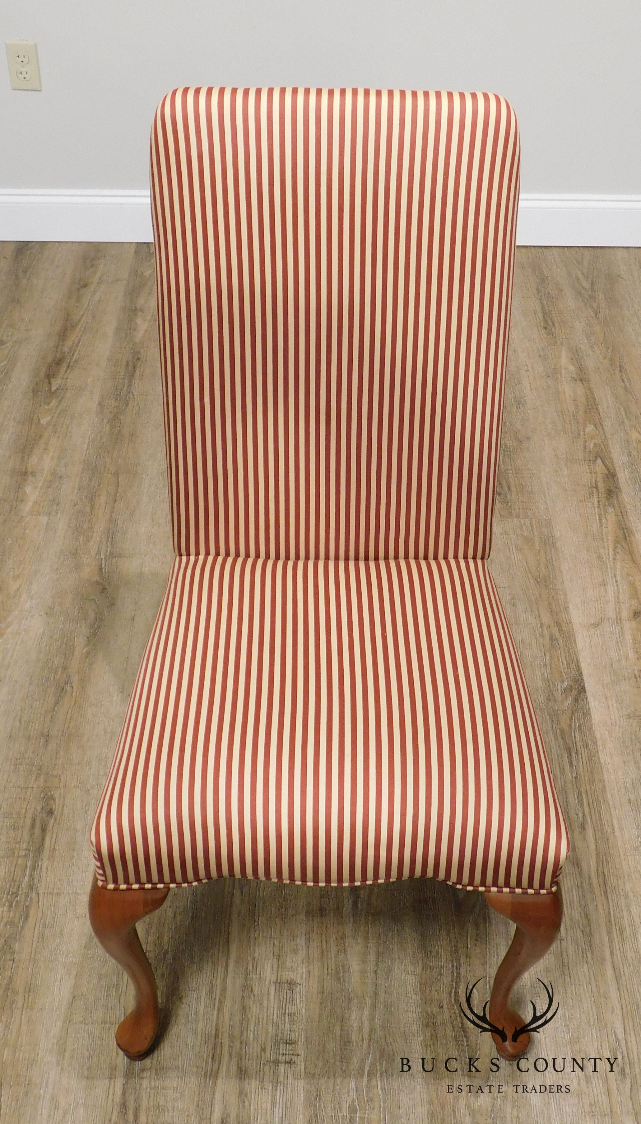 George III Style Quality Upholstered Back Side Chair