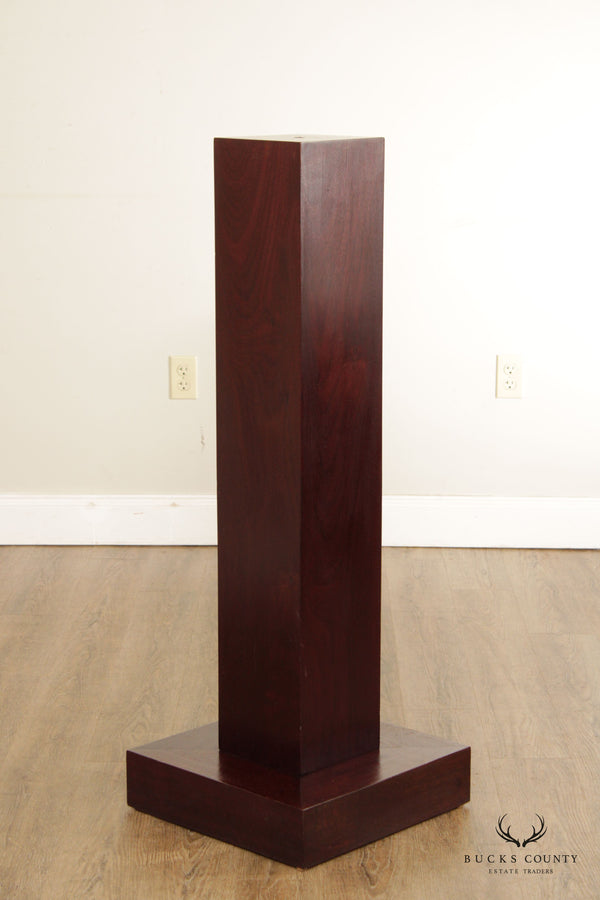 Mid Century Modern Rosewood Sculpture Pedestal