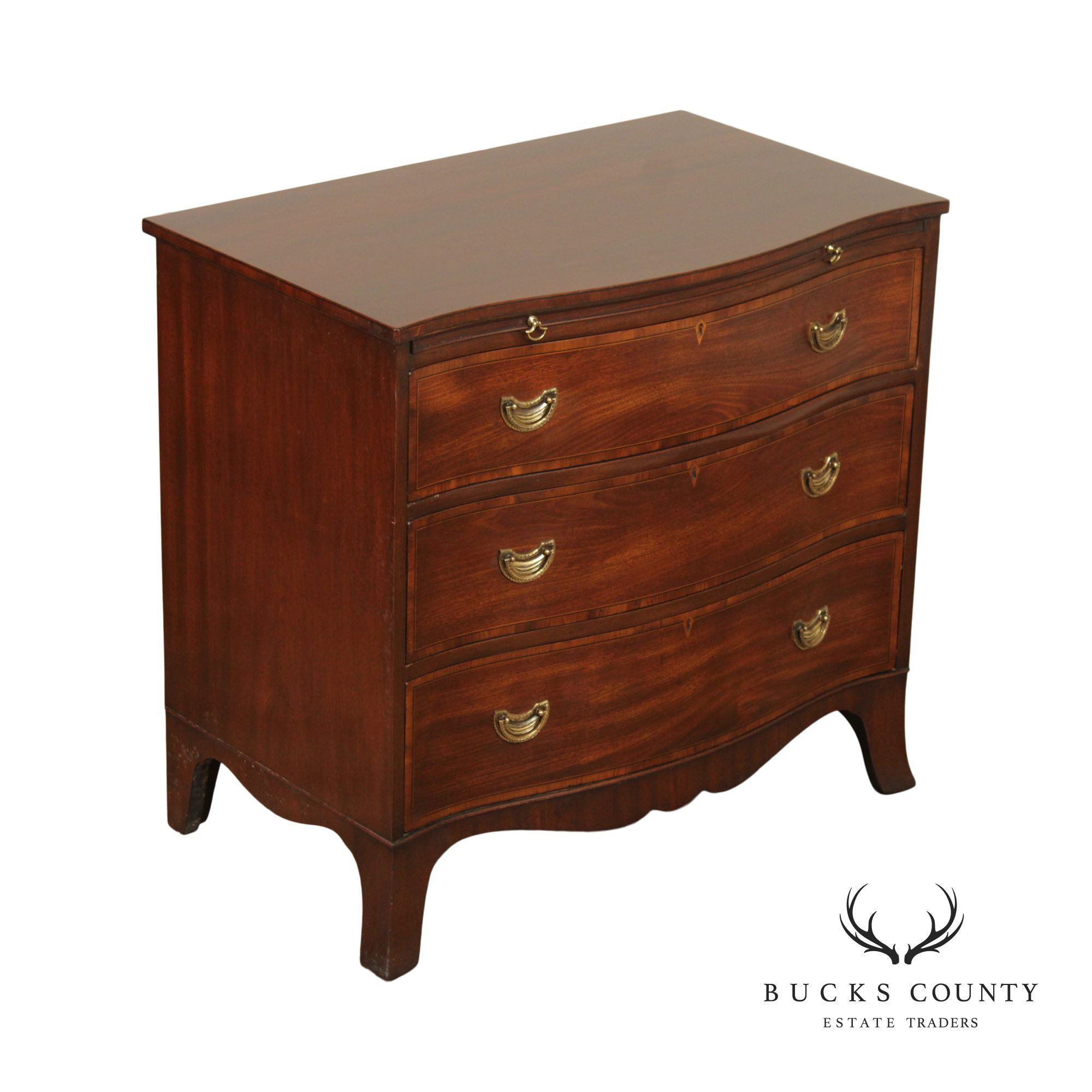 Hepplewhite Style Custom Mahogany Chest of Drawers