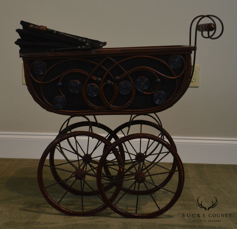 Victorian Style Doll Baby Carriage