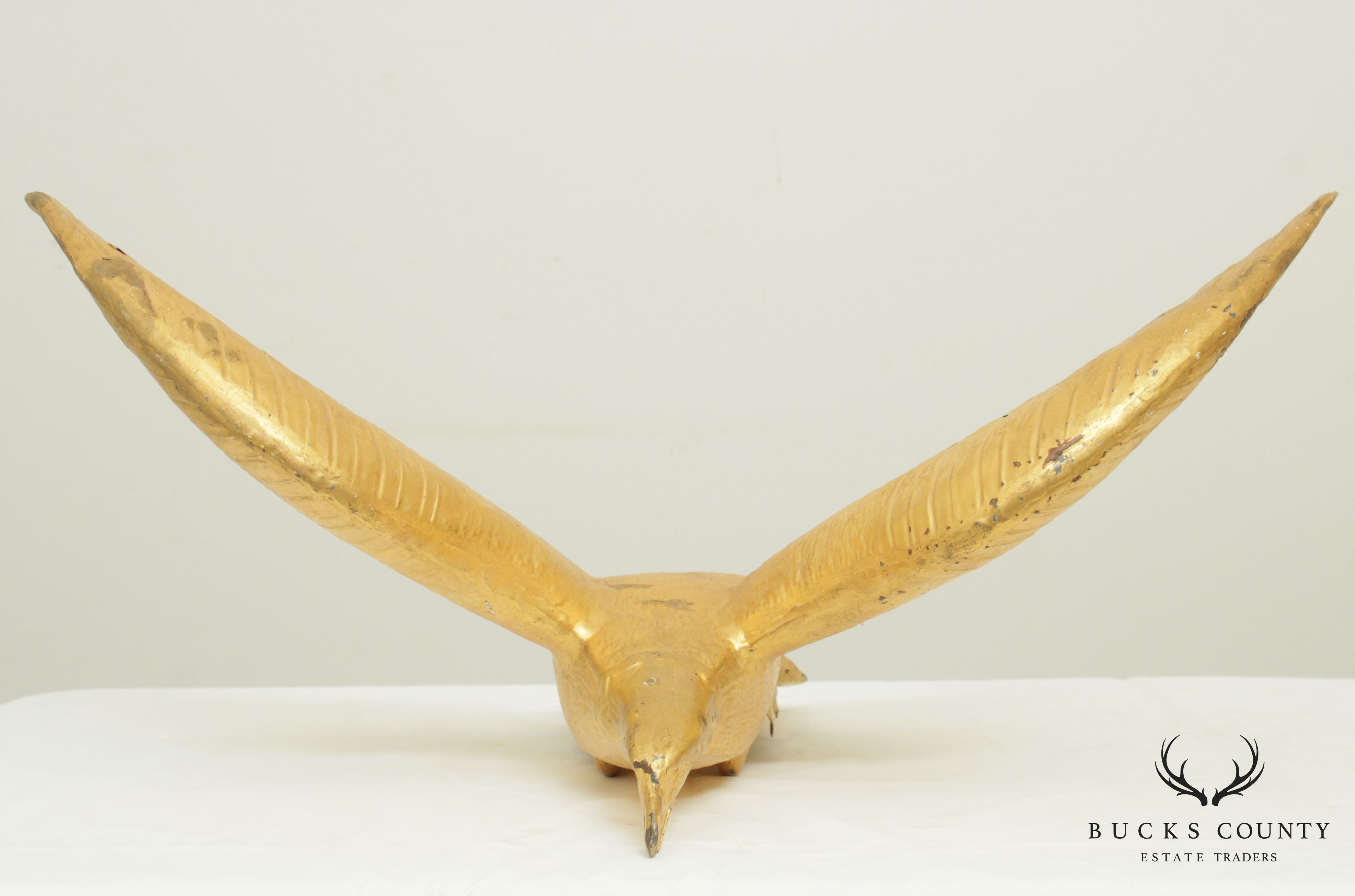 Large Cast Metal Eagle