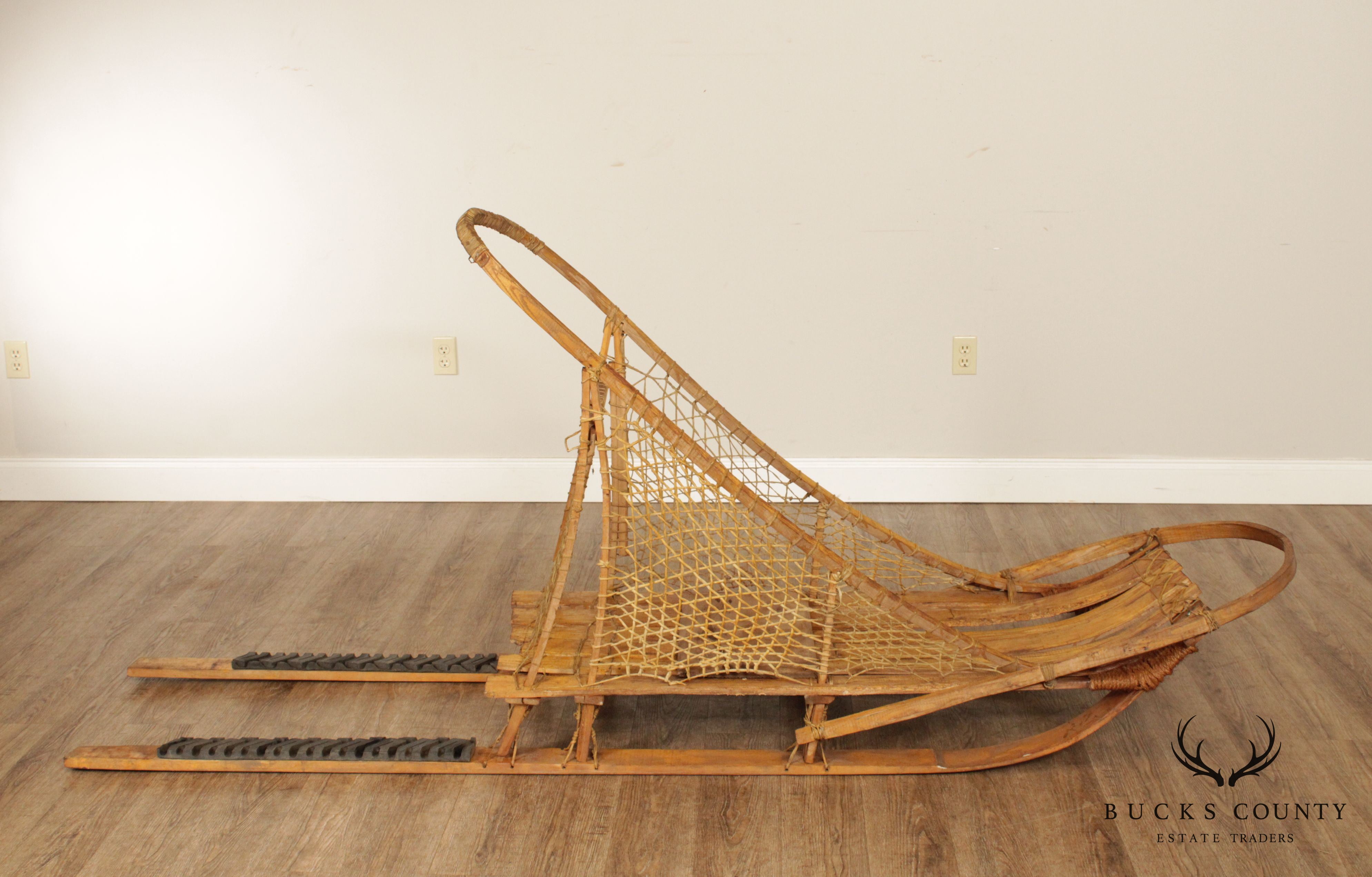 Vintage Adirondacks Wooden Dog Sled