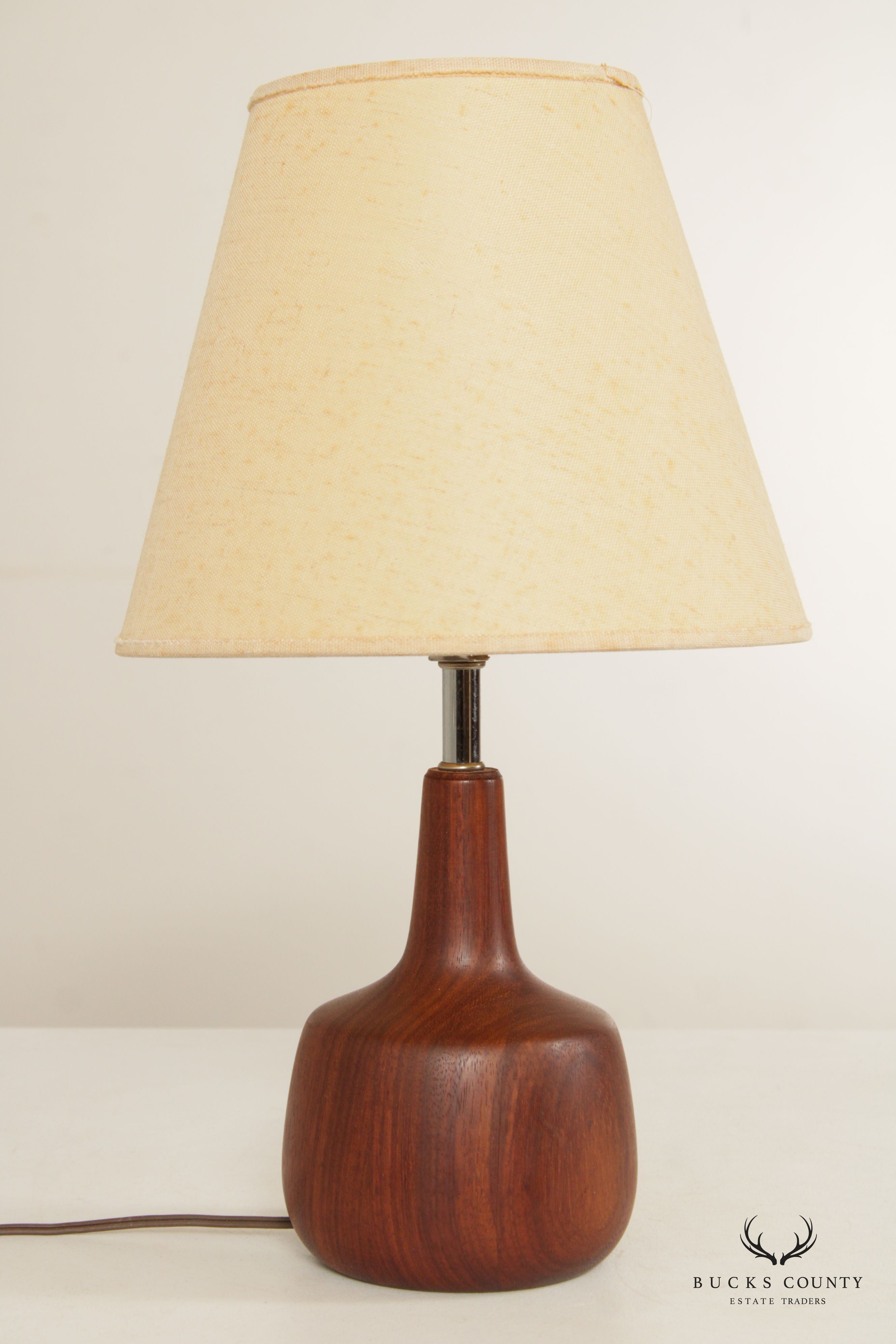 Danish Modern Teak Table Lamp