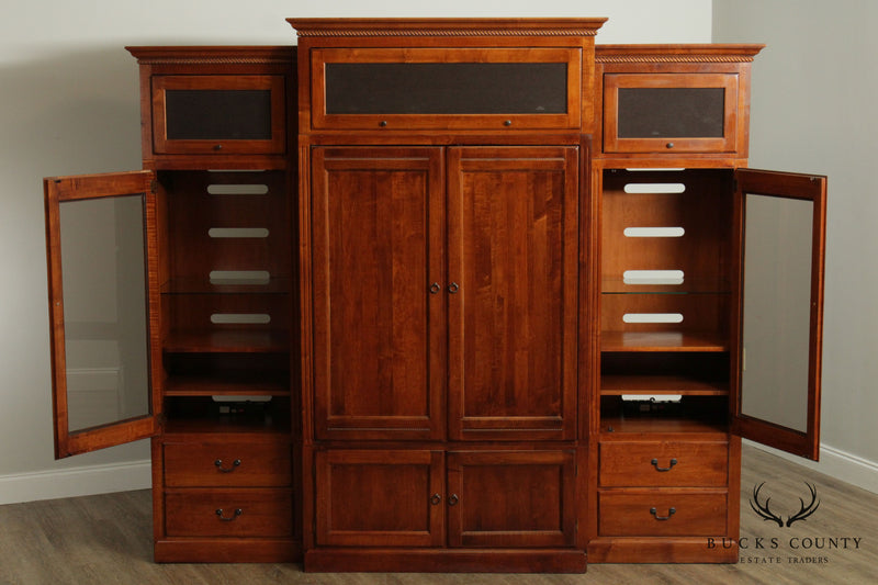 Ethan Allen Country Crossing Large Entertainment Wall Unit