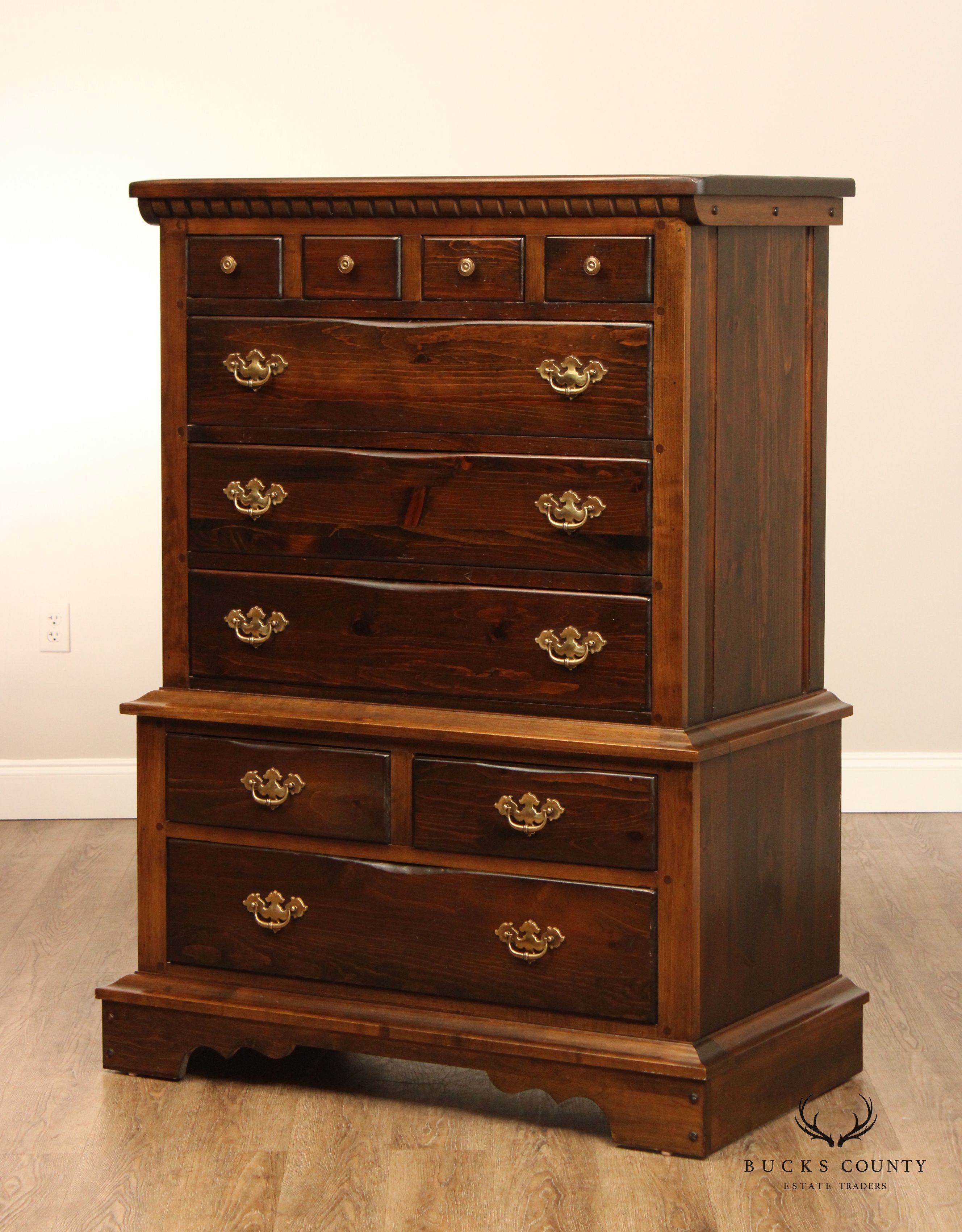 Pennsylvania House Vintage Solid Pine Chest on Chest