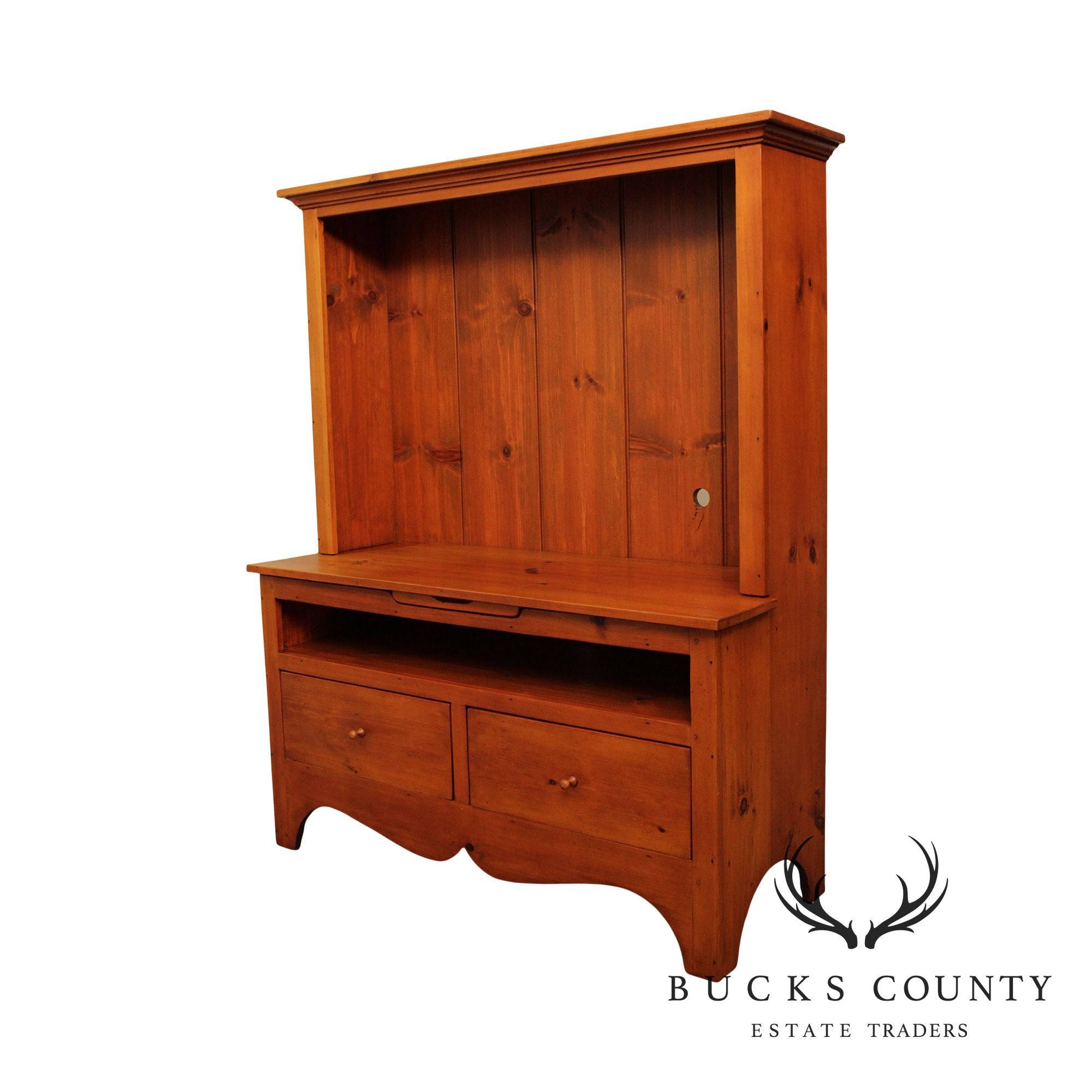 Stephen Von Hohen Bucks County Collection Custom Crafted Pine TV Console