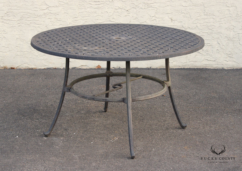 Vintage Cast Aluminum Outdoor Patio 5-Piece Dining Set