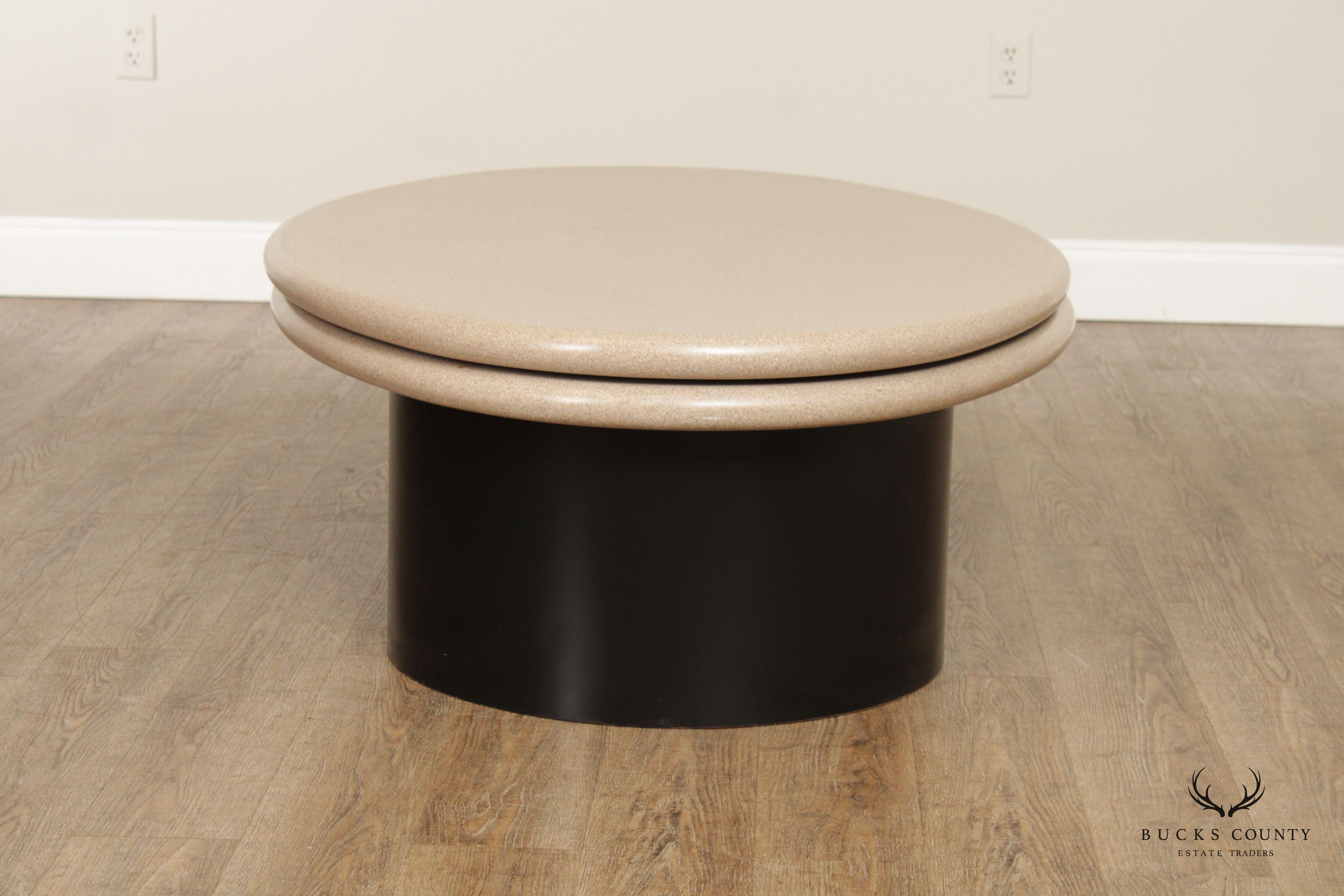 Postmodern Custom Quality Swivel Top Coffee Table