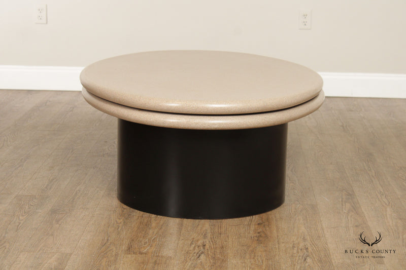 Postmodern Custom Quality Swivel Top Coffee Table