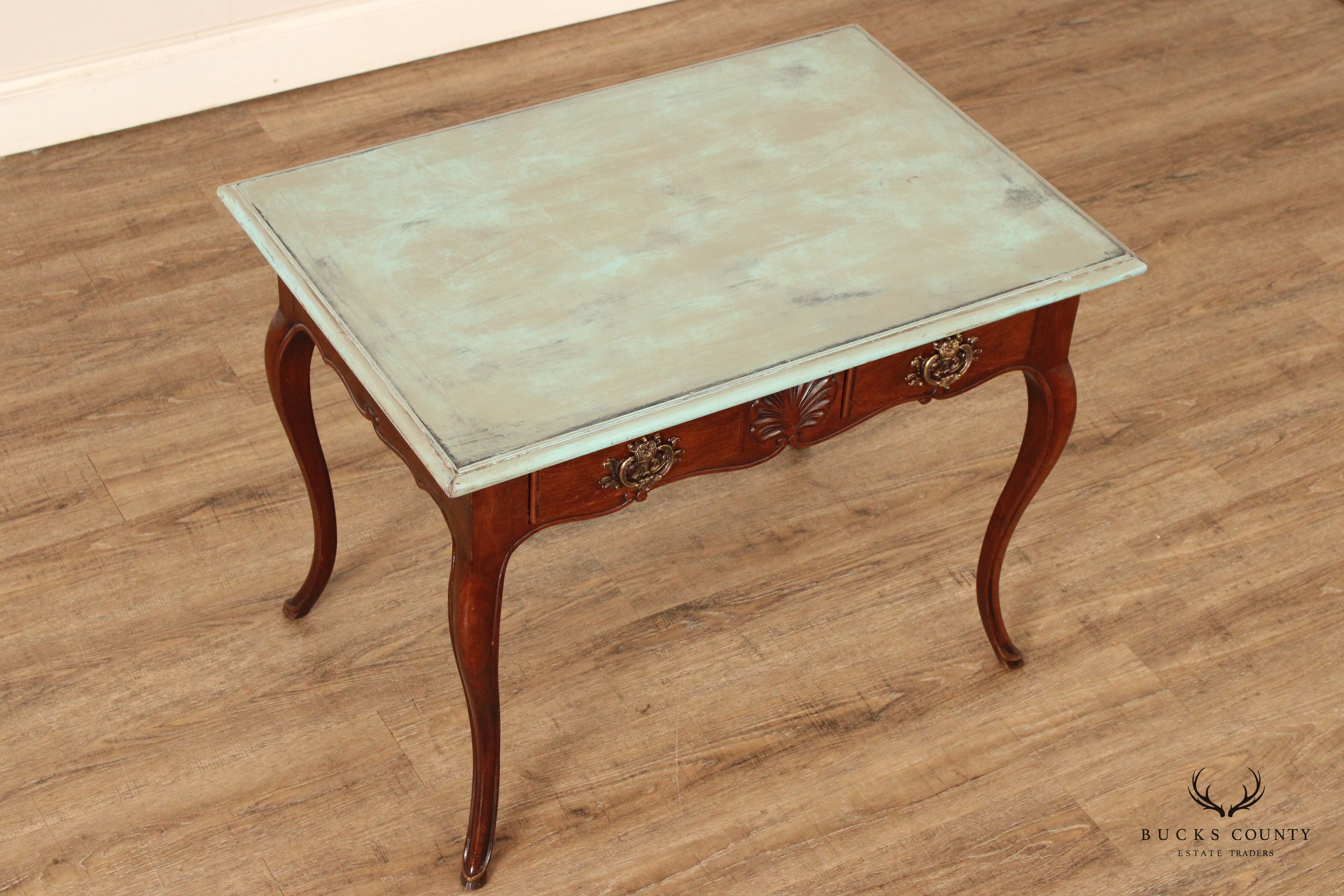 Bodart French Louis XV Style Two-Drawer Console Side Table