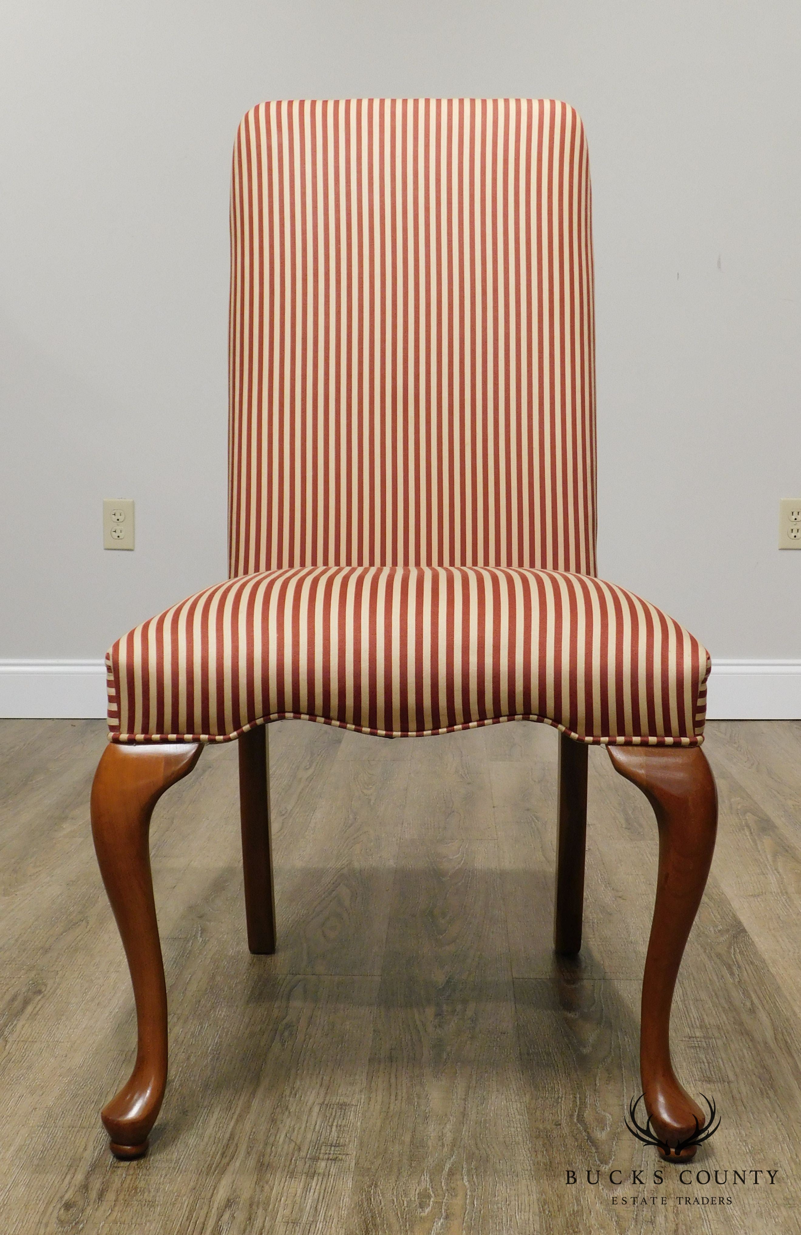 George III Style Quality Upholstered Back Side Chair