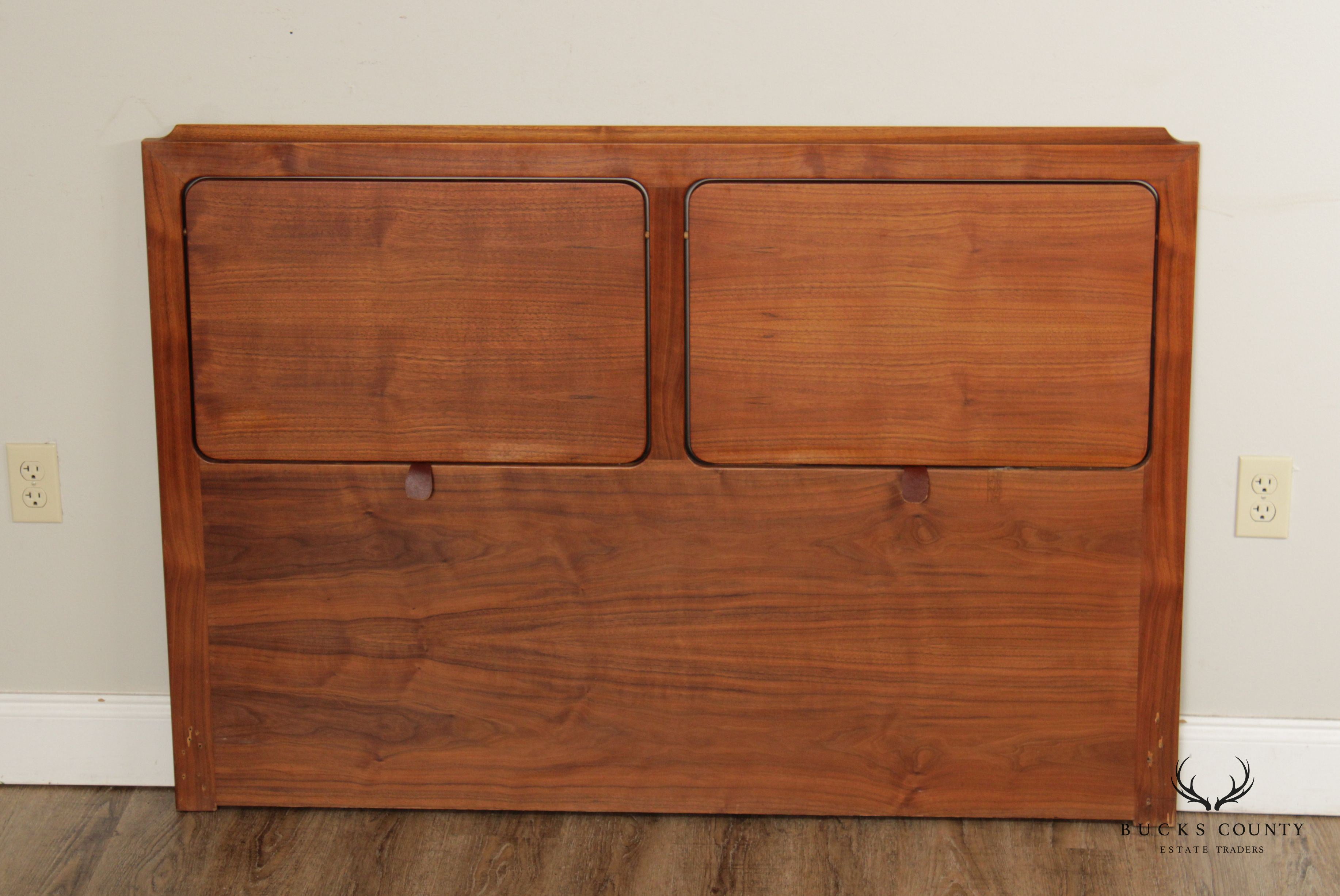 George Tanier Selection Danish Modern Teak Full Size Headboard