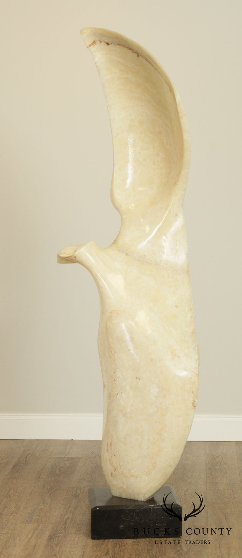 Leonardo Nierman - White Onyx Sculpture Contemporary Art Signed Large - for  sale