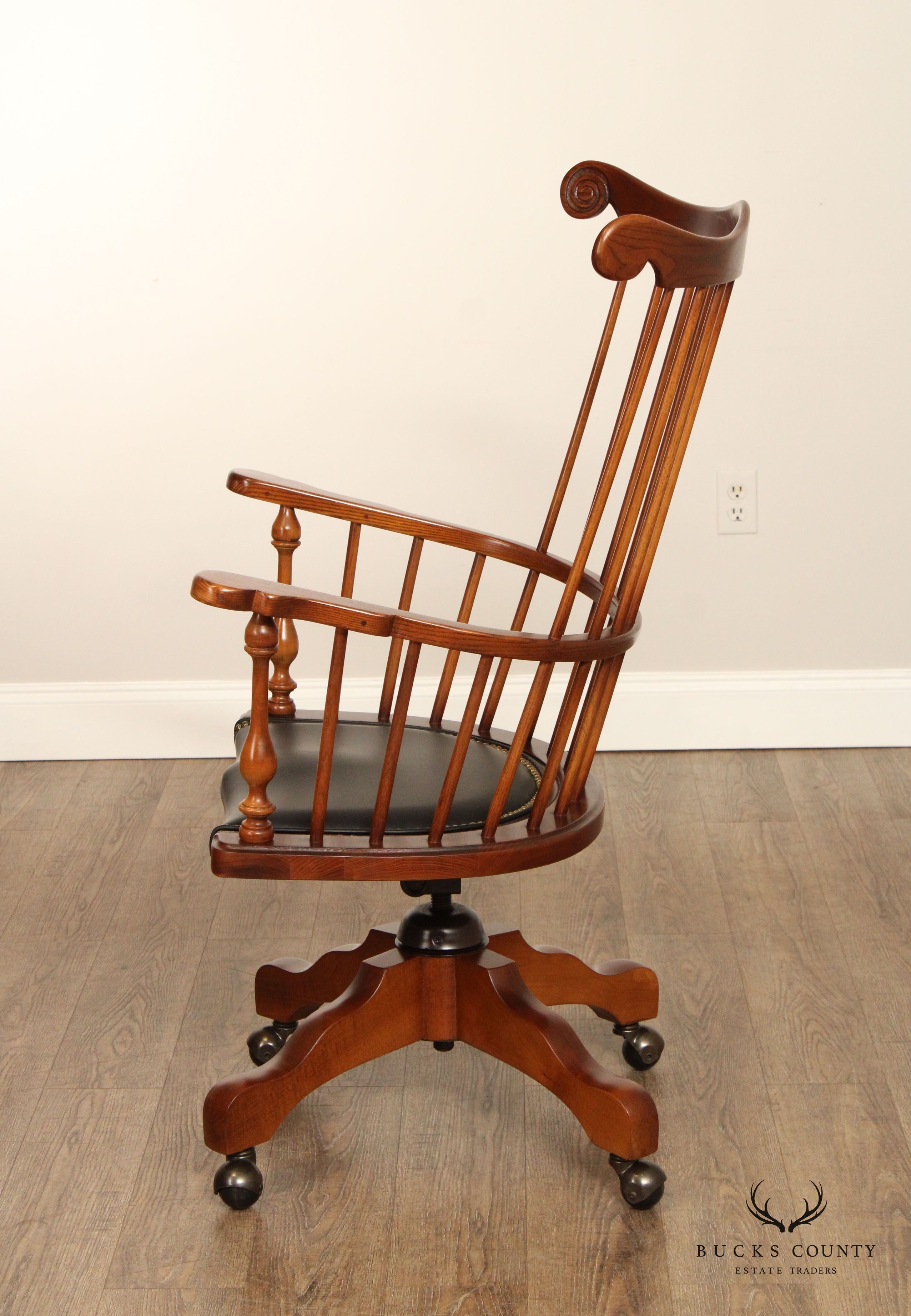 Frederick Duckloe Comb Back Windsor Office Desk Chair