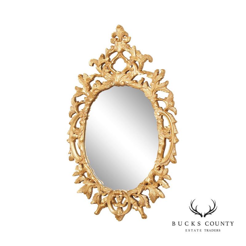 Italian Rococo Style 'Grand Contessa' Gilt Frame Wall Mirror