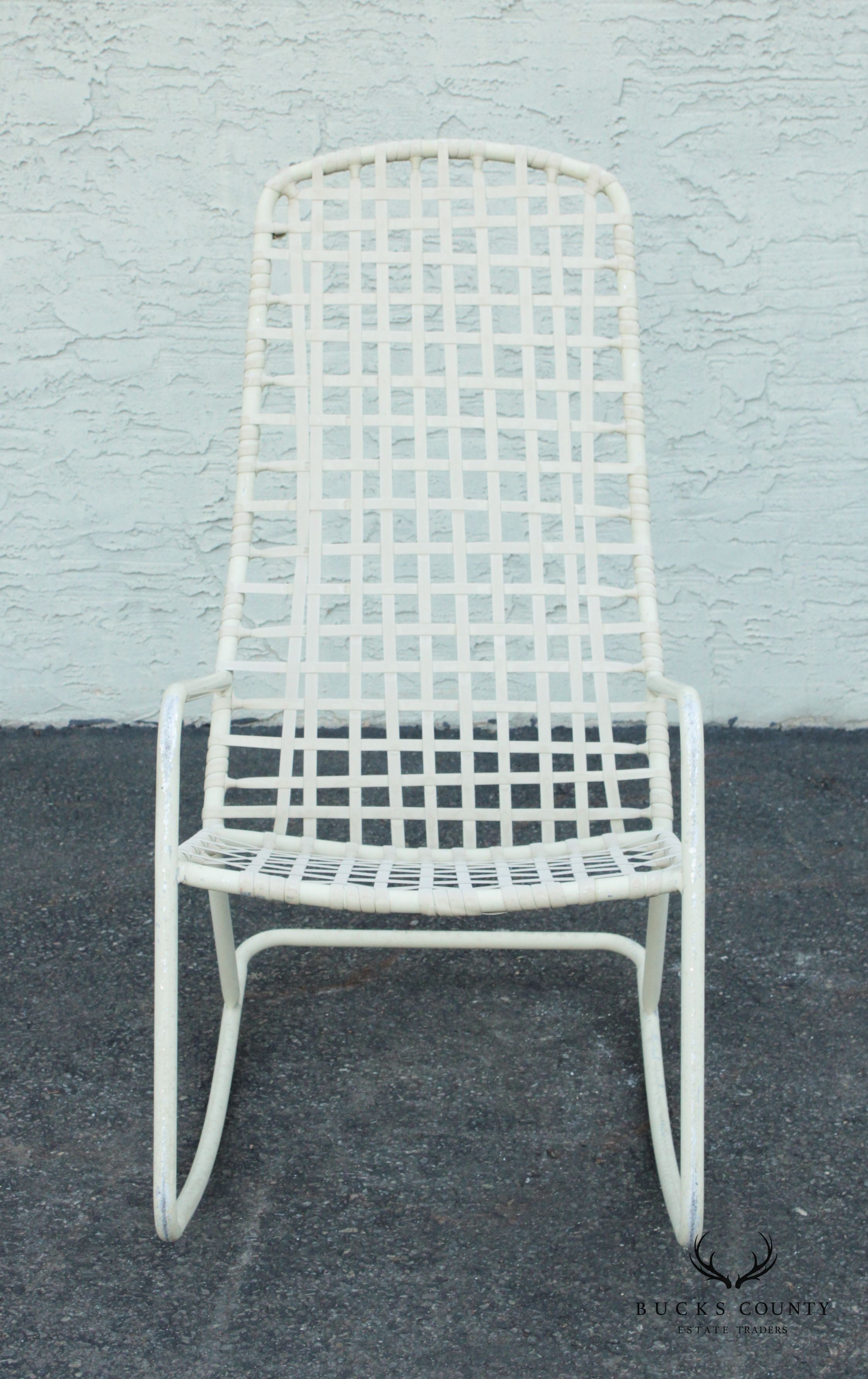 Mid-Century Modern Brown Jordan Kantan Outdoor Patio Rocking Chair