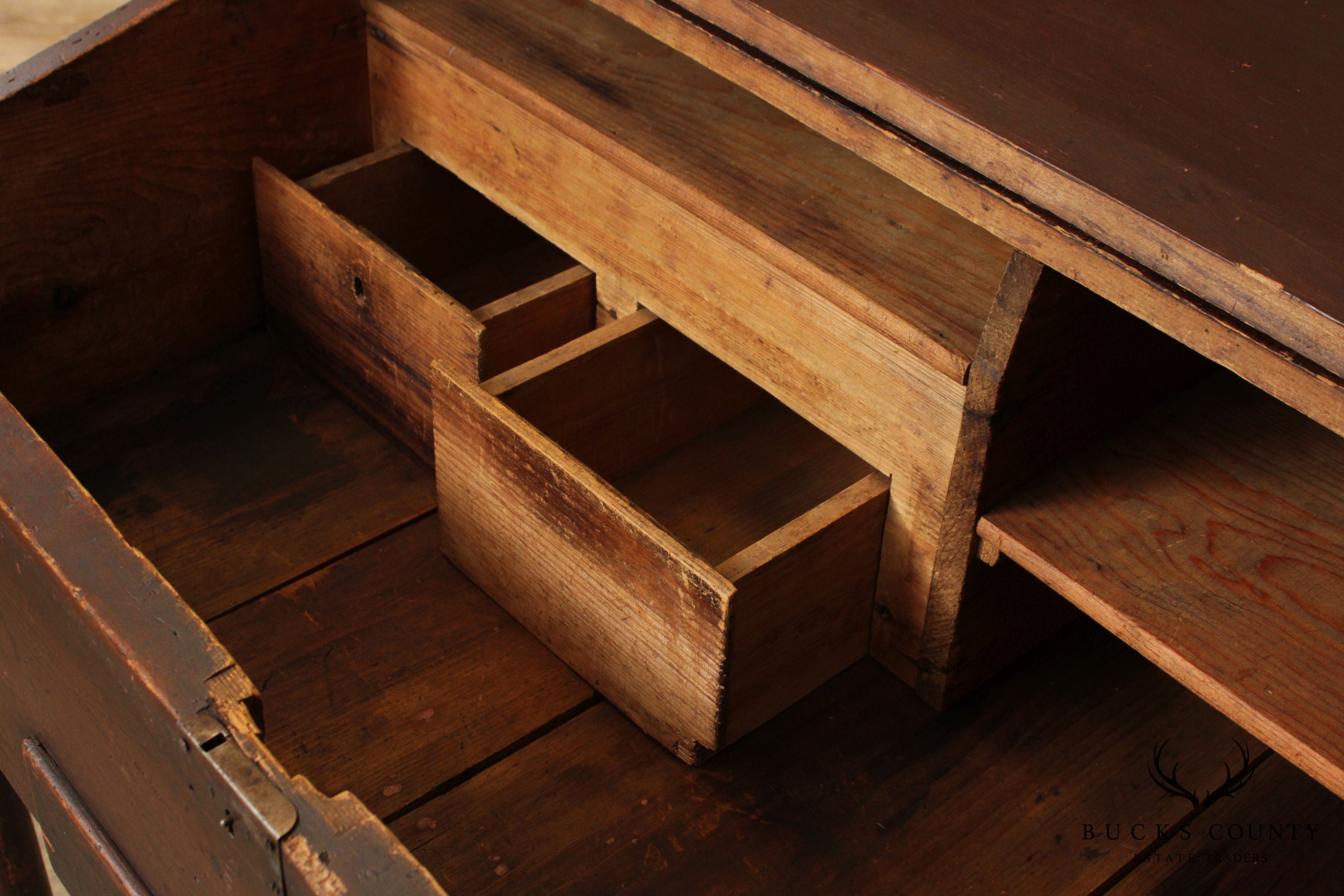 Antique Early American Secretary Writing Desk