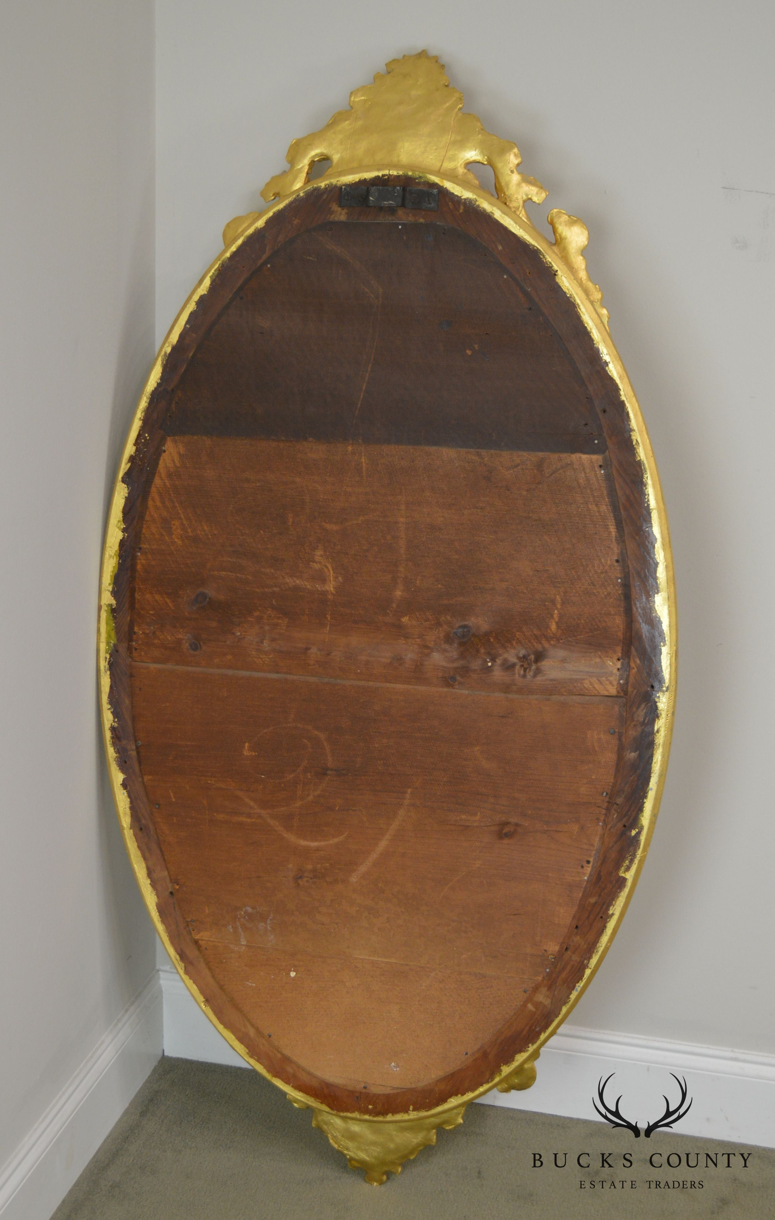 Renaissance Revival Antique 19th Century Gilt Carved Mirror