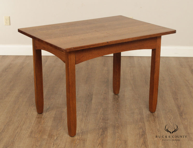 Limbert Antique Mission Oak Breakfast Dining Table