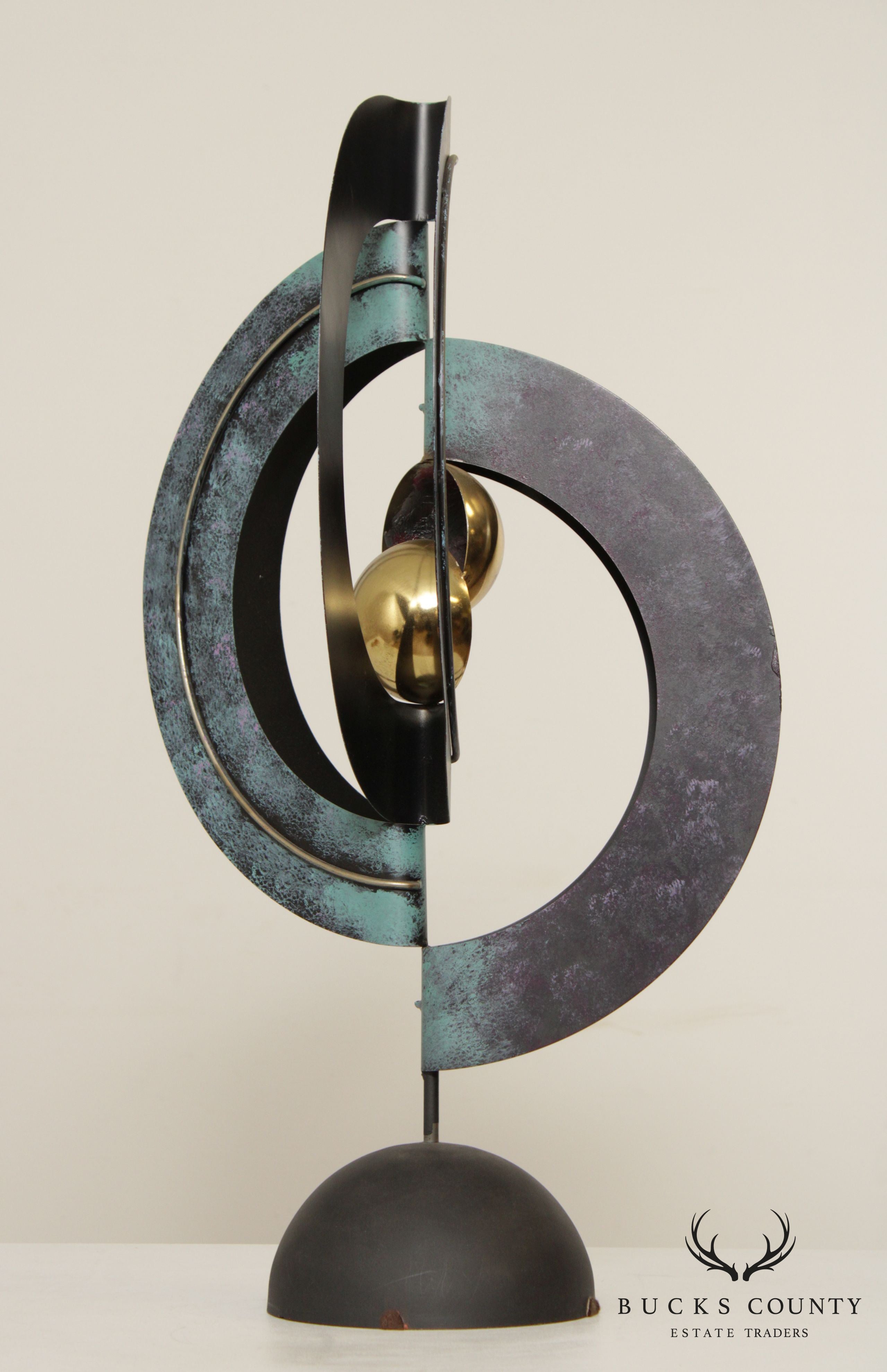 Curtis Jere Postmodern Circular Geometric Sculpture