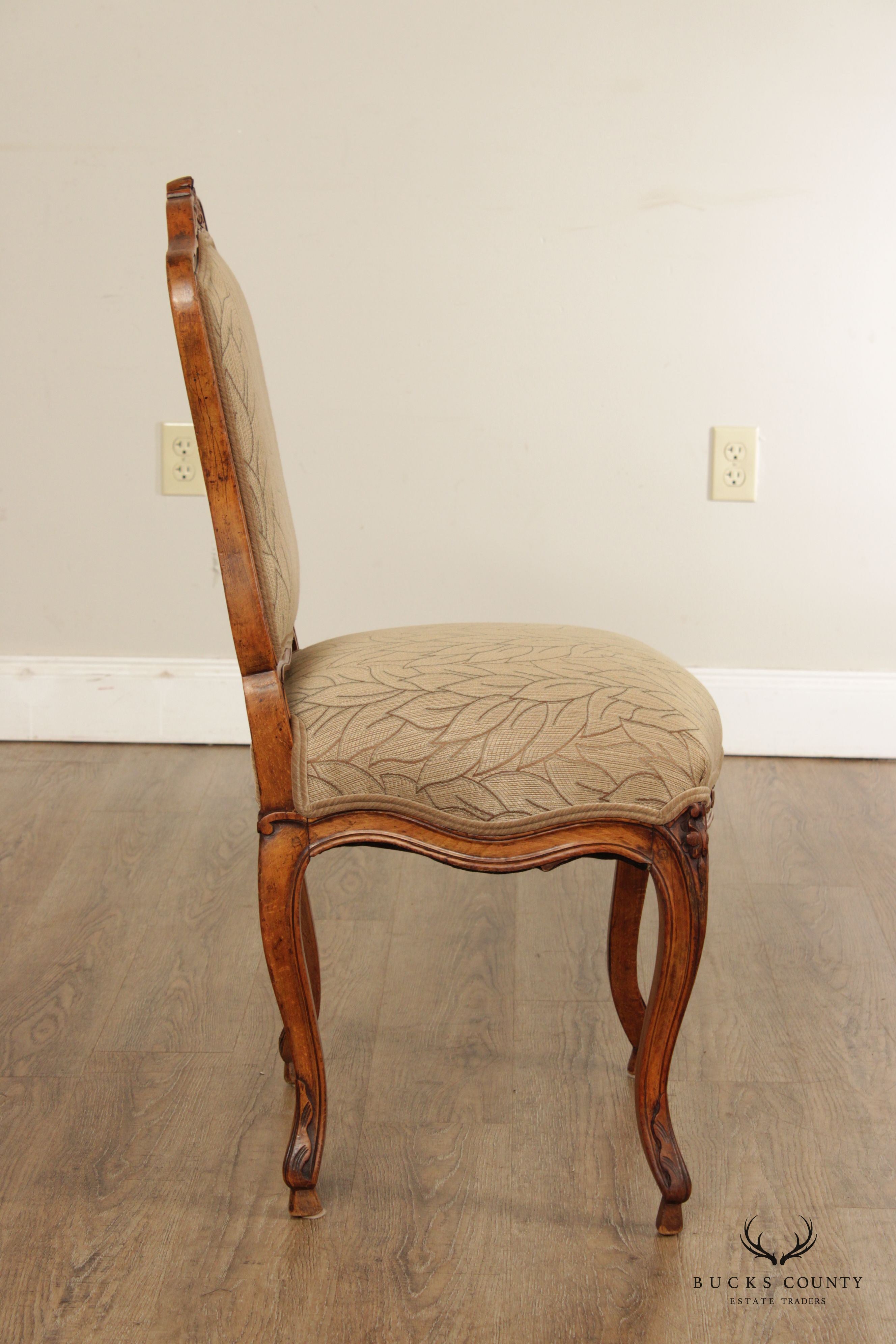 Quality French Louis XV Style Custom Upholstered Side Chair