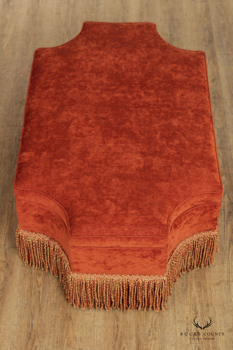 Massoud Furniture Custom Upholstered Ottoman