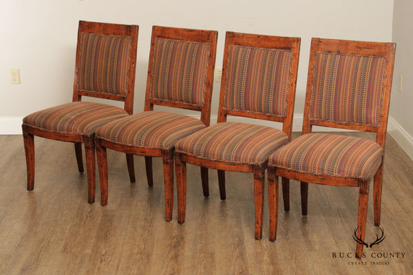 Quality Set 4 Napoleon III French Empire Style Dining Chairs