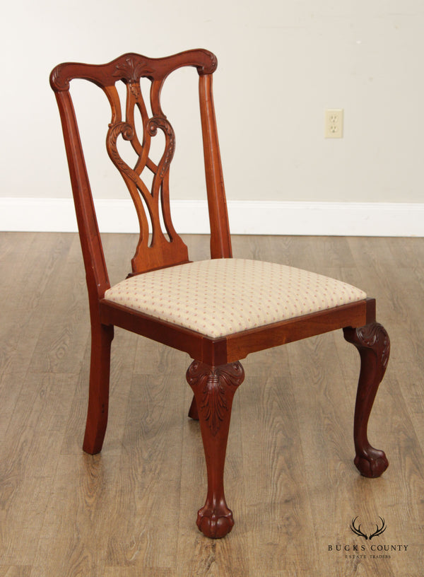 Craftique Chippendale Style Mahogany Side Chair
