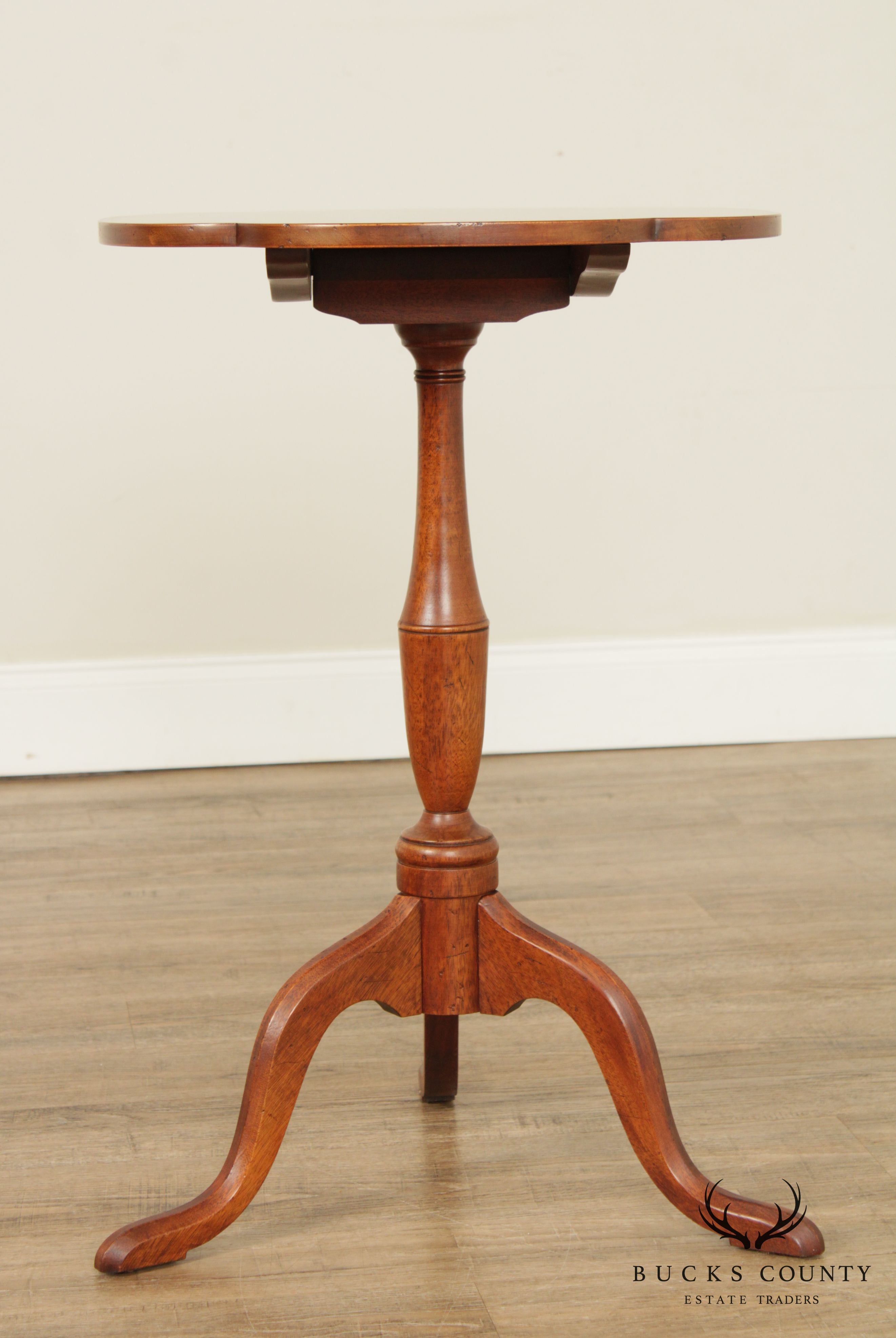 Quality Chippendale Style Tilt Top Side Table