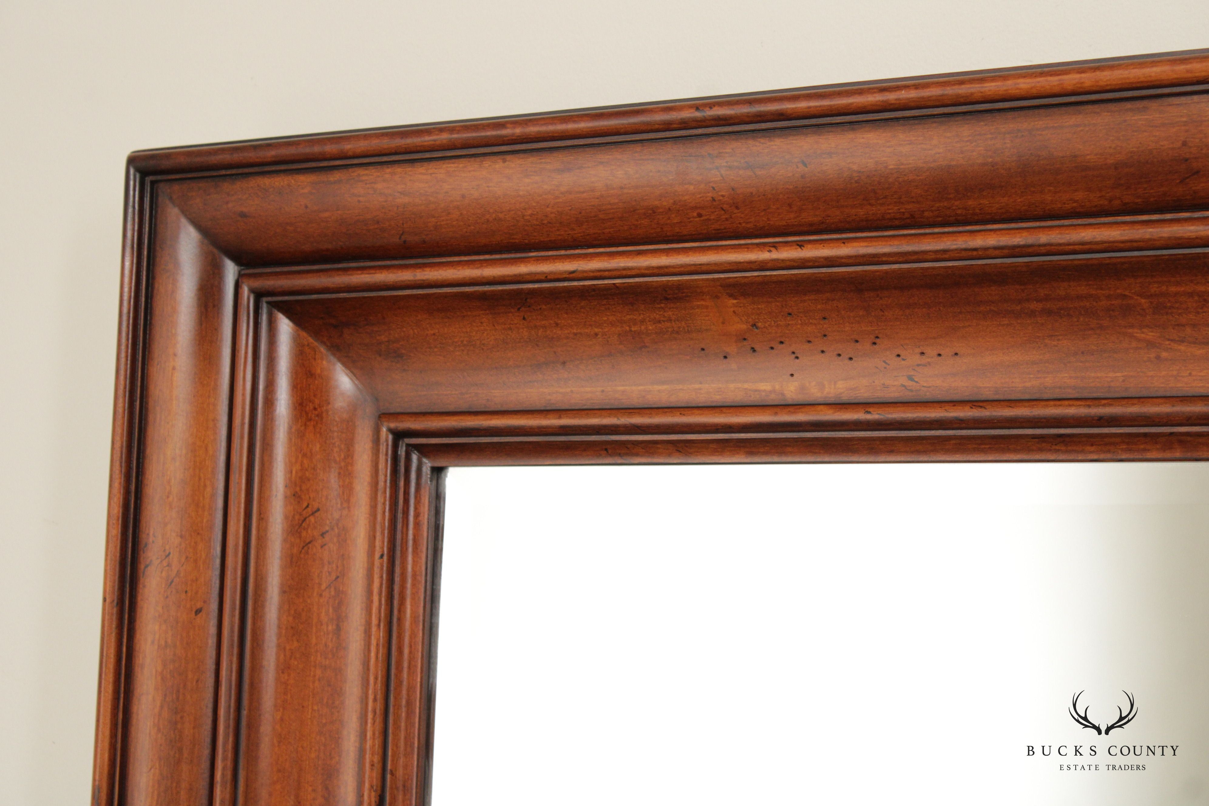 Traditional Carved Cherry Ogee Frame Wall Mirror