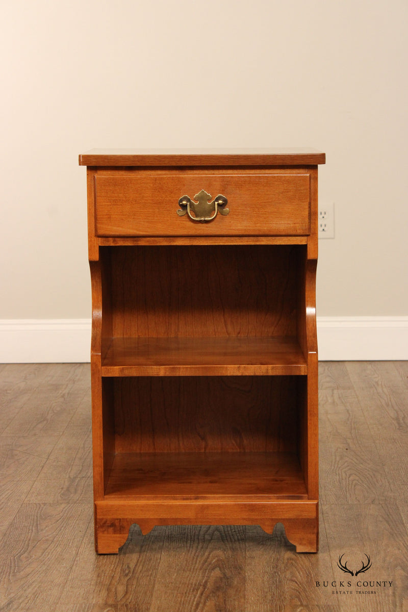 Ethan Allen Vintage Pair of Maple Nightstands