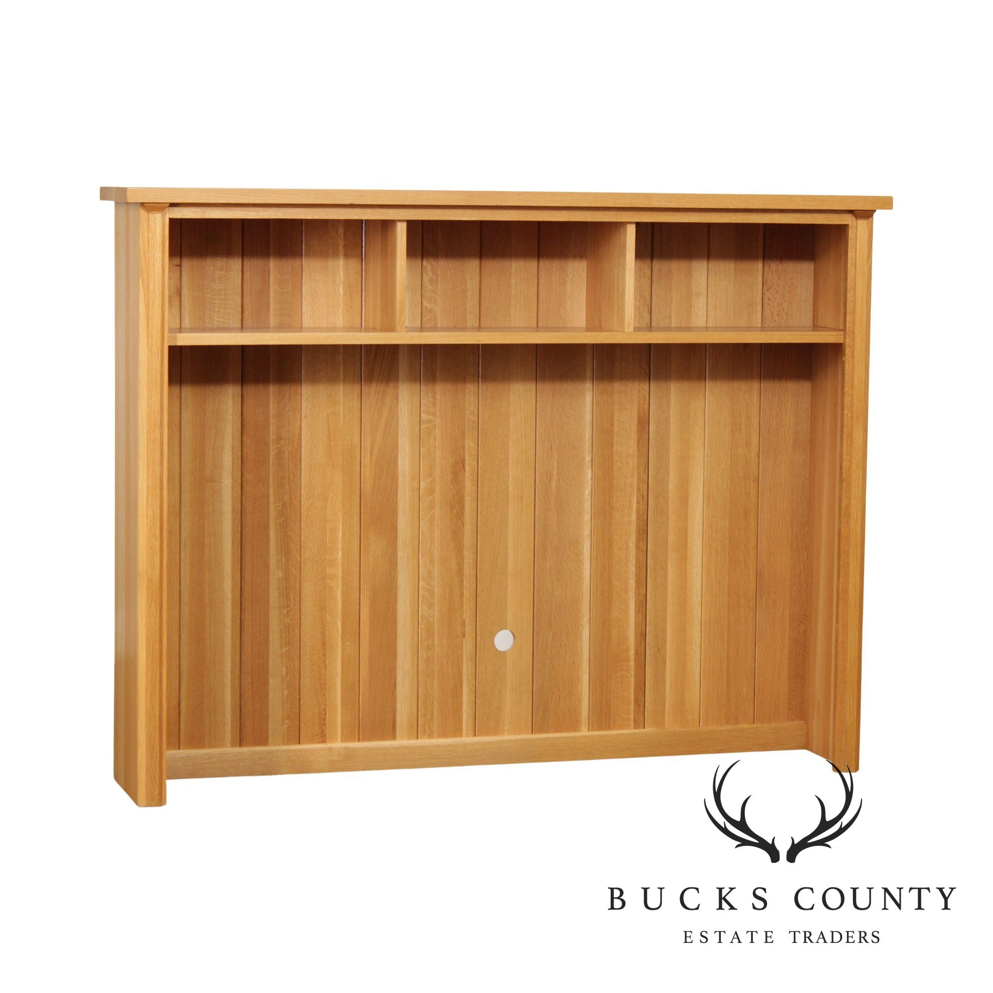 Stickley Solid Oak Mission Style Hutch Top