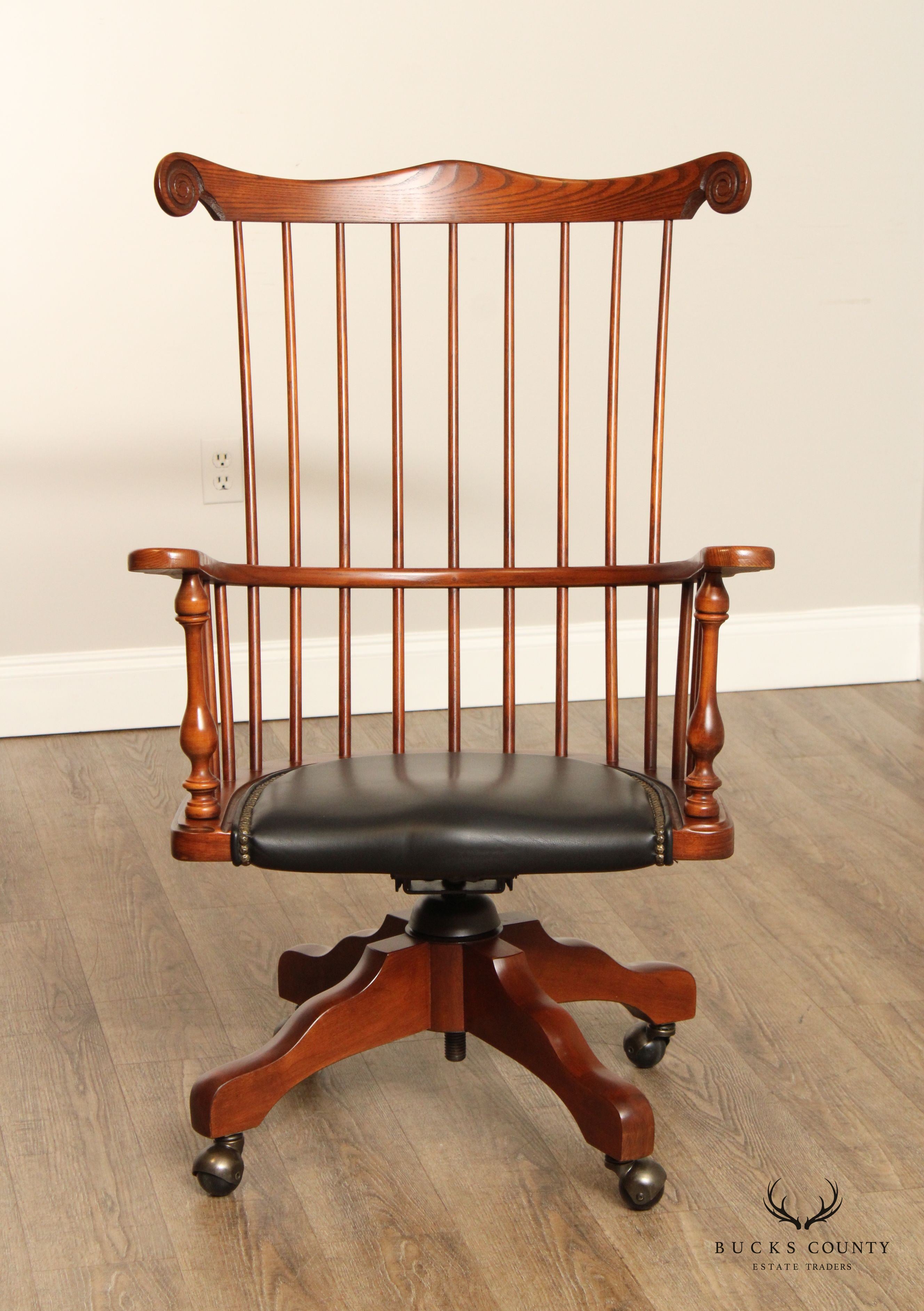 Frederick Duckloe Comb Back Windsor Office Desk Chair