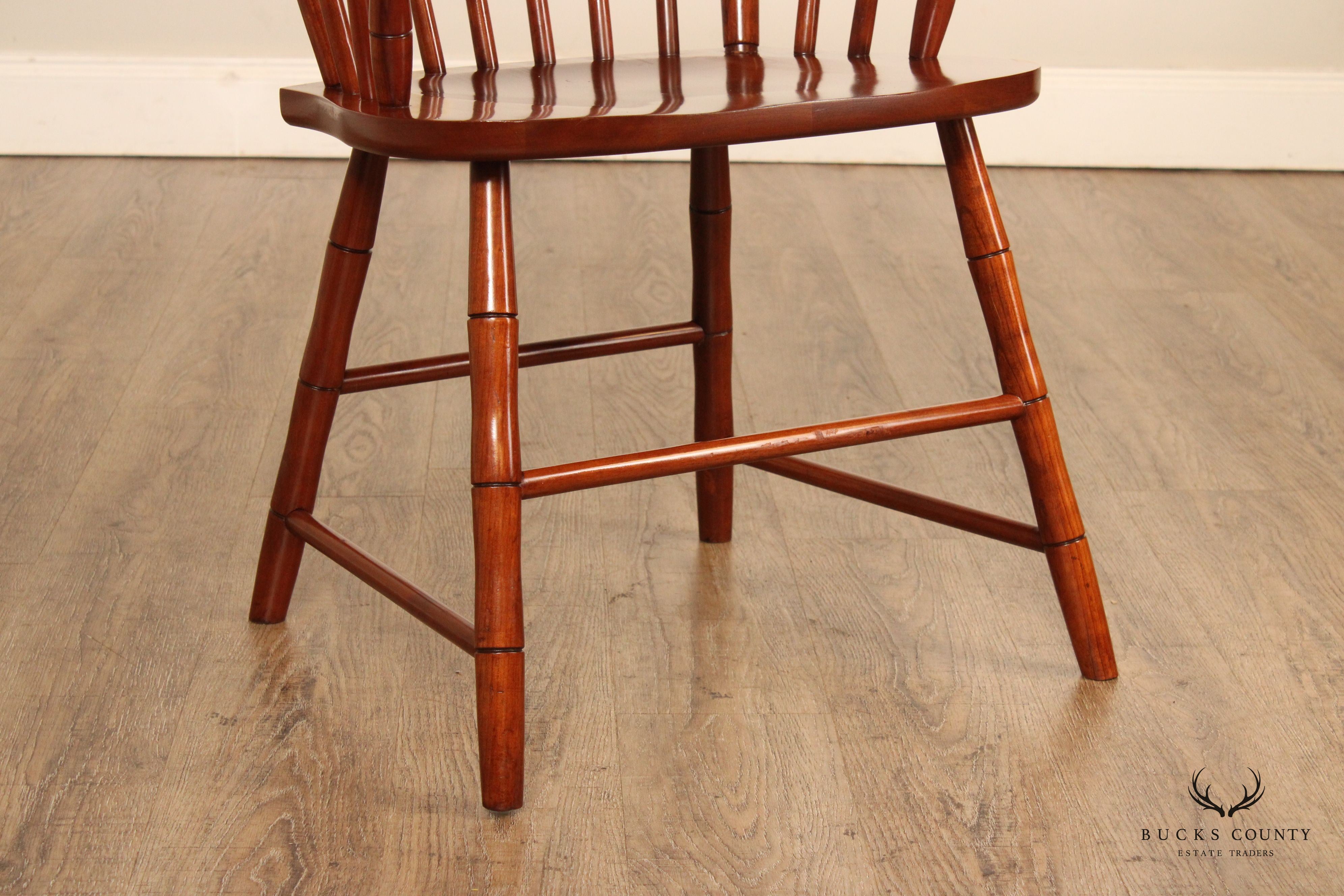 Custom Quality Cherry Windsor Armchair