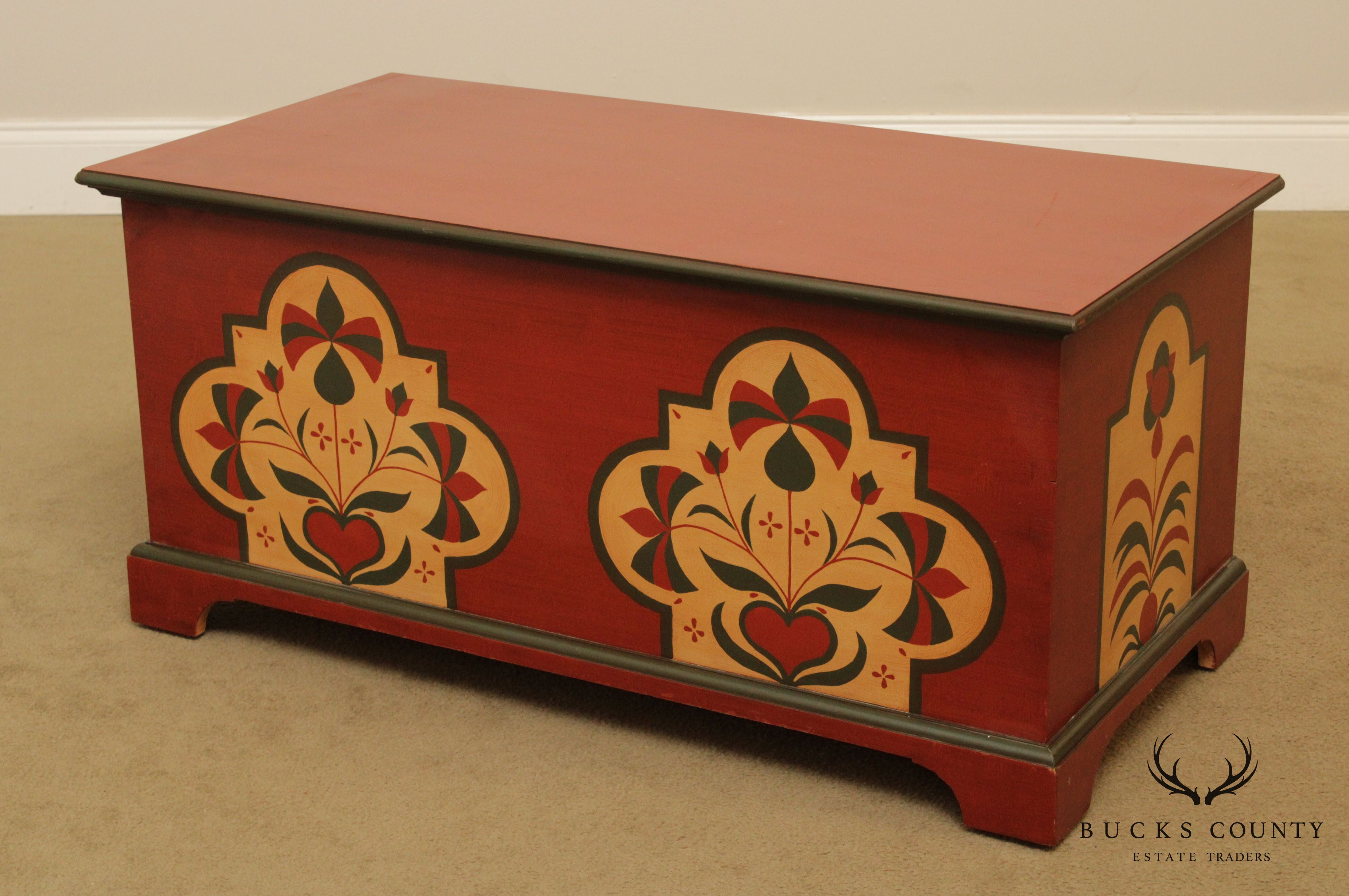 Hand Painted Lehigh County Blanket Chest