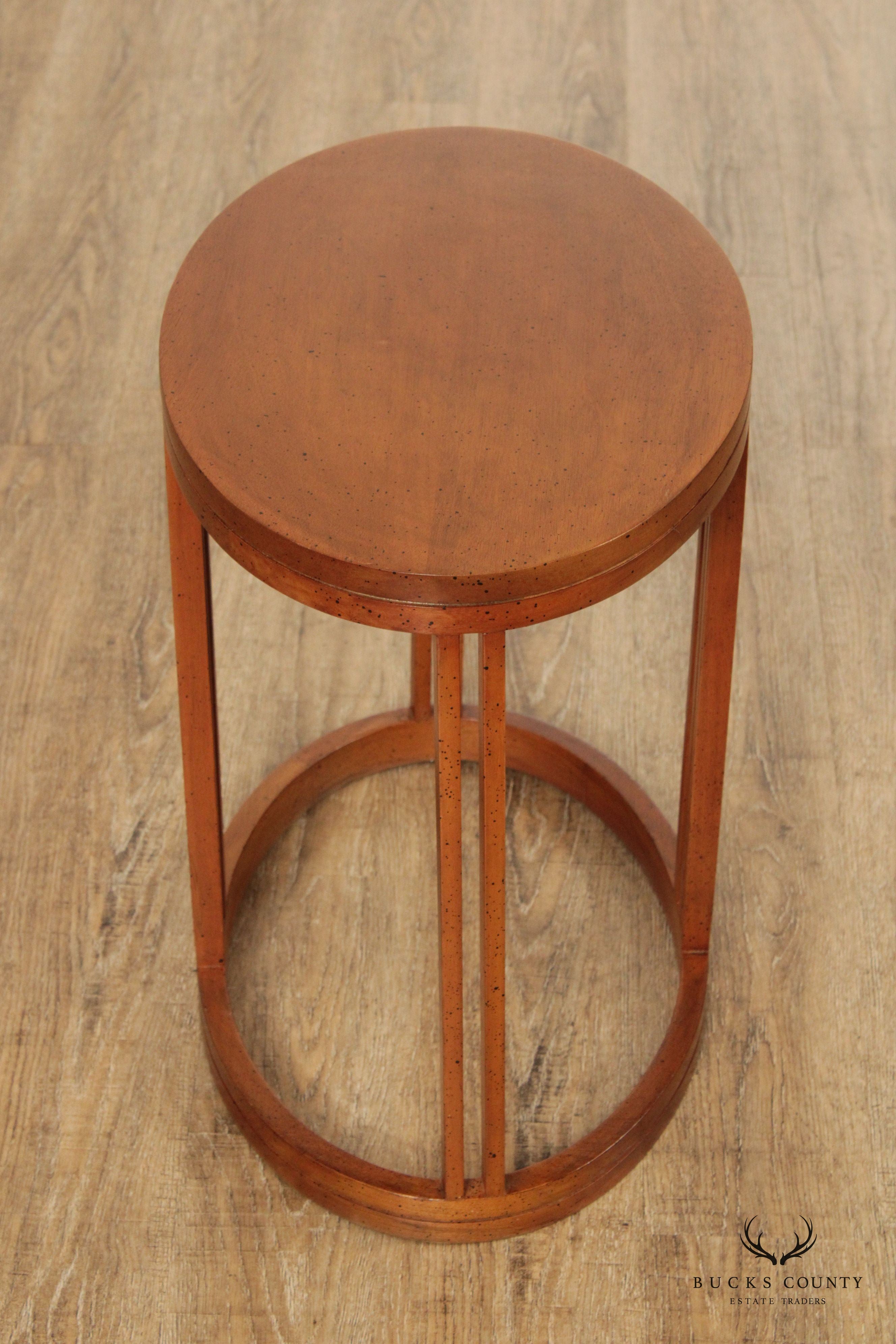 Mid Century Modern Oval Side Table