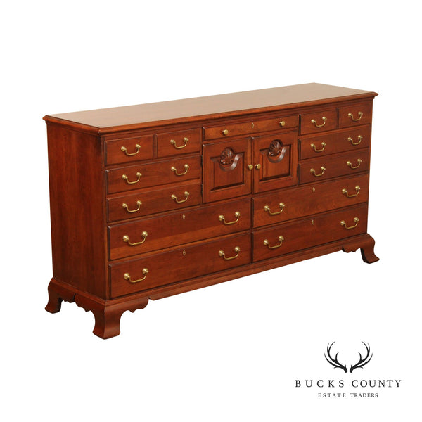 Pennsylvania House Chippendale Style Cherry Double Dresser