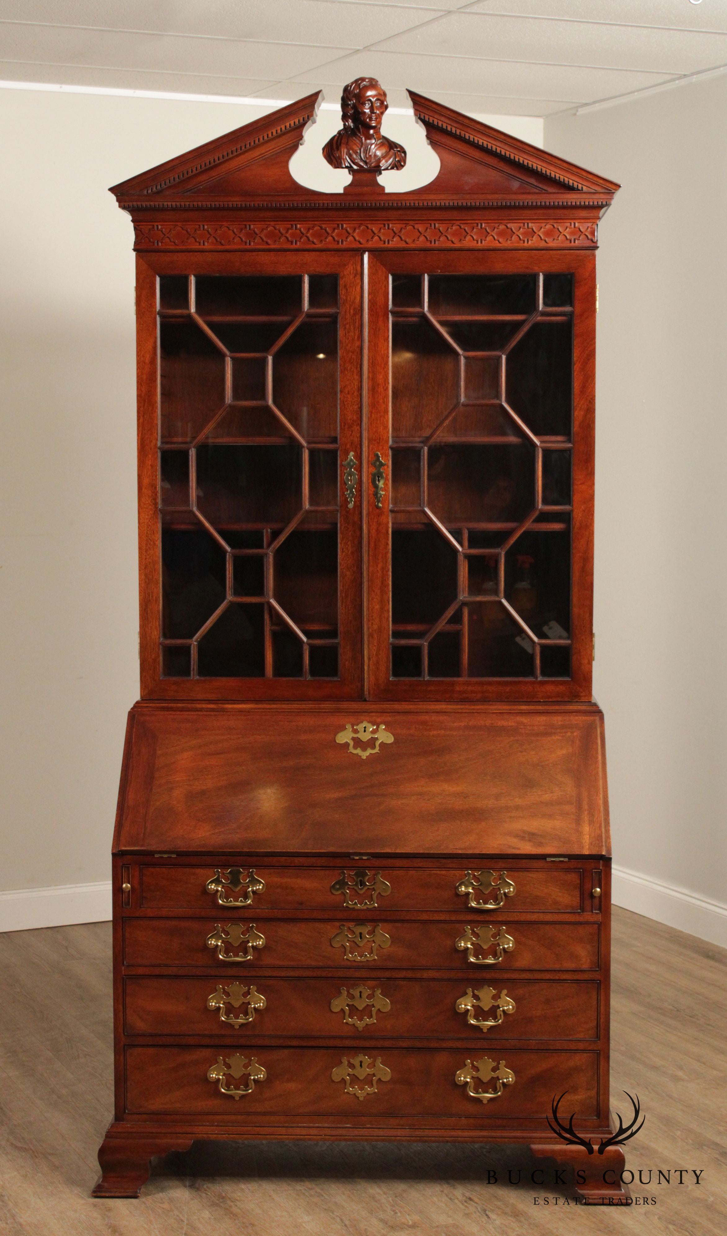 Kindel National Trust for Historic Preservation Collection Mahogany Secretary Desk