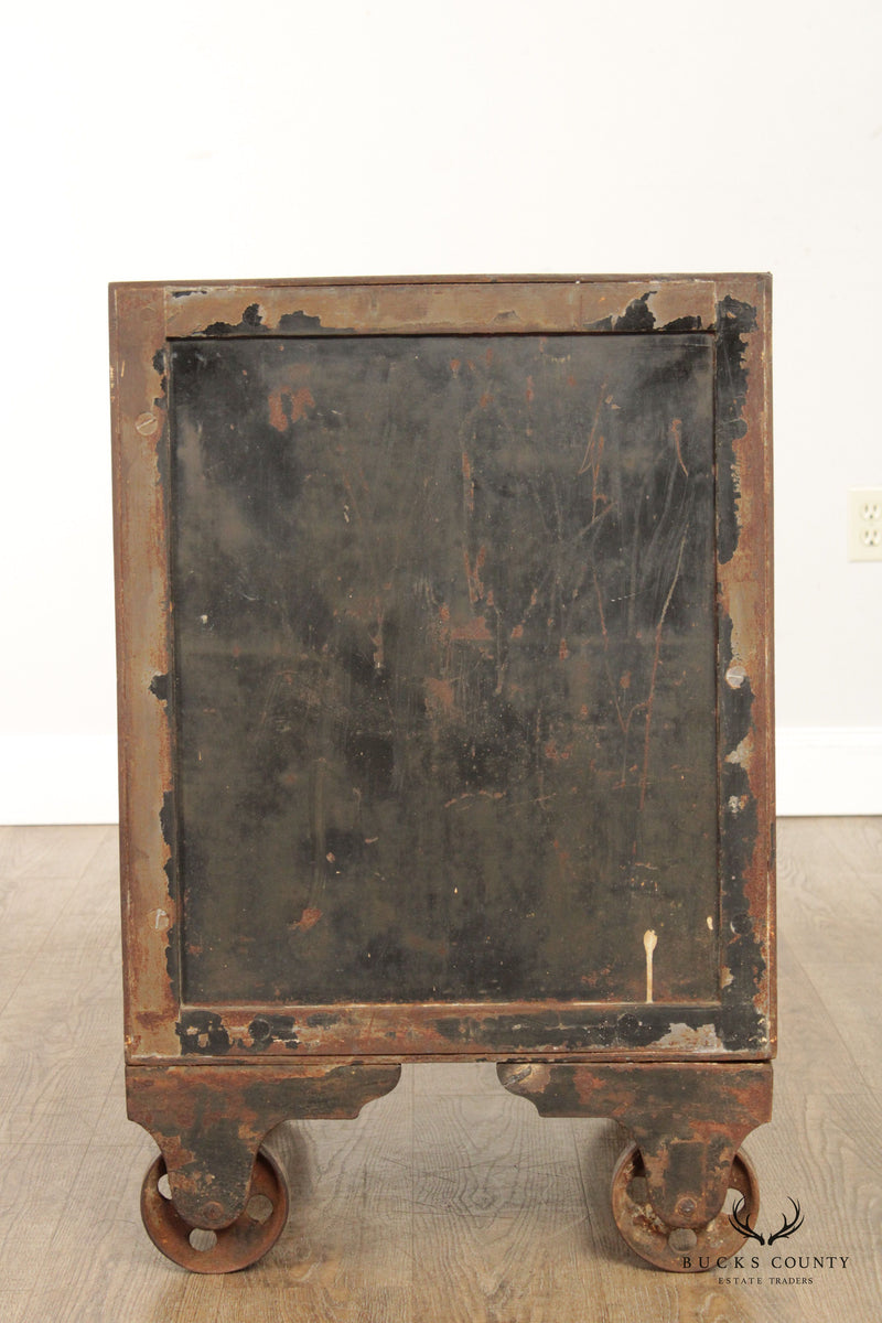 Antique 19th C. Diebold Safe and Lock Co. Iron Floor Safe