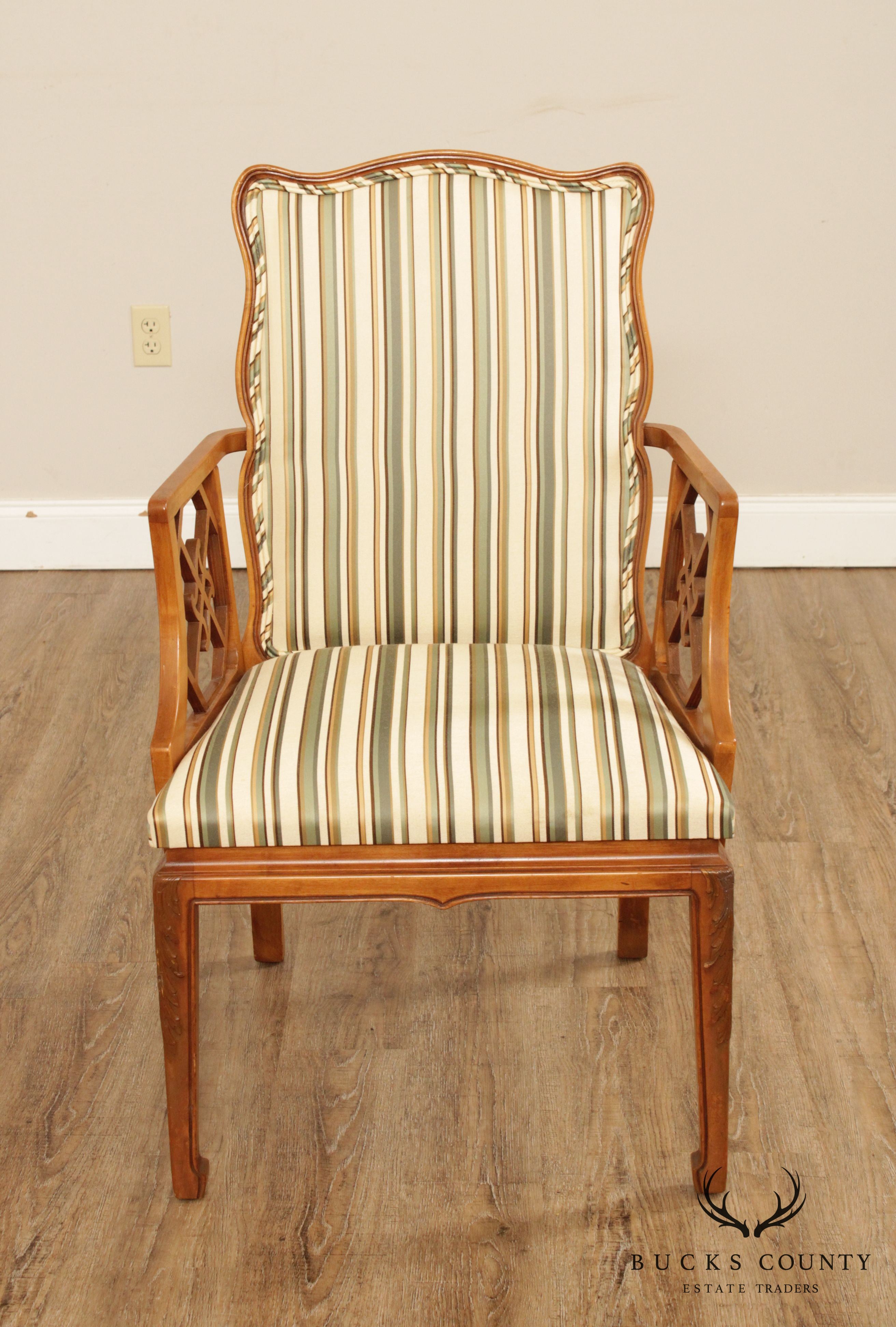 George III Style Vintage Custom Quality Armchair