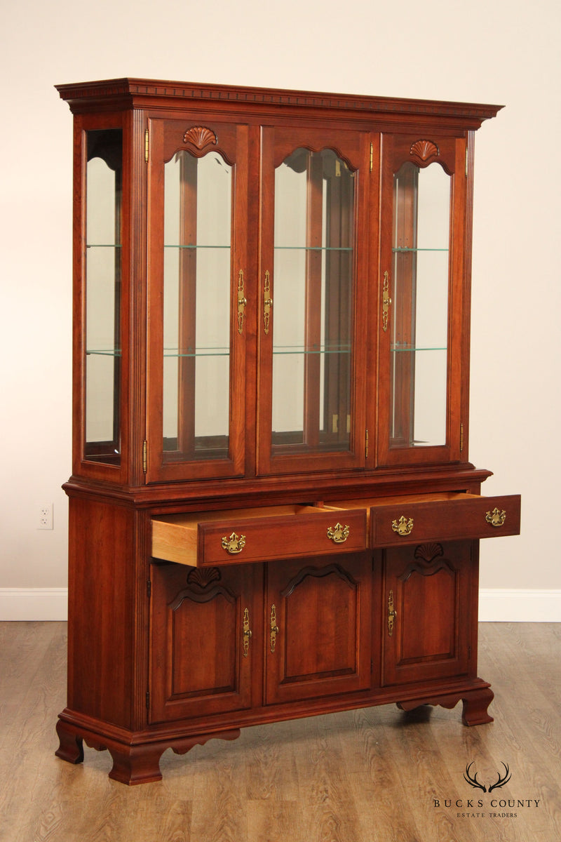 Pennsylvania House Chippendale Style Cherry China Cabinet