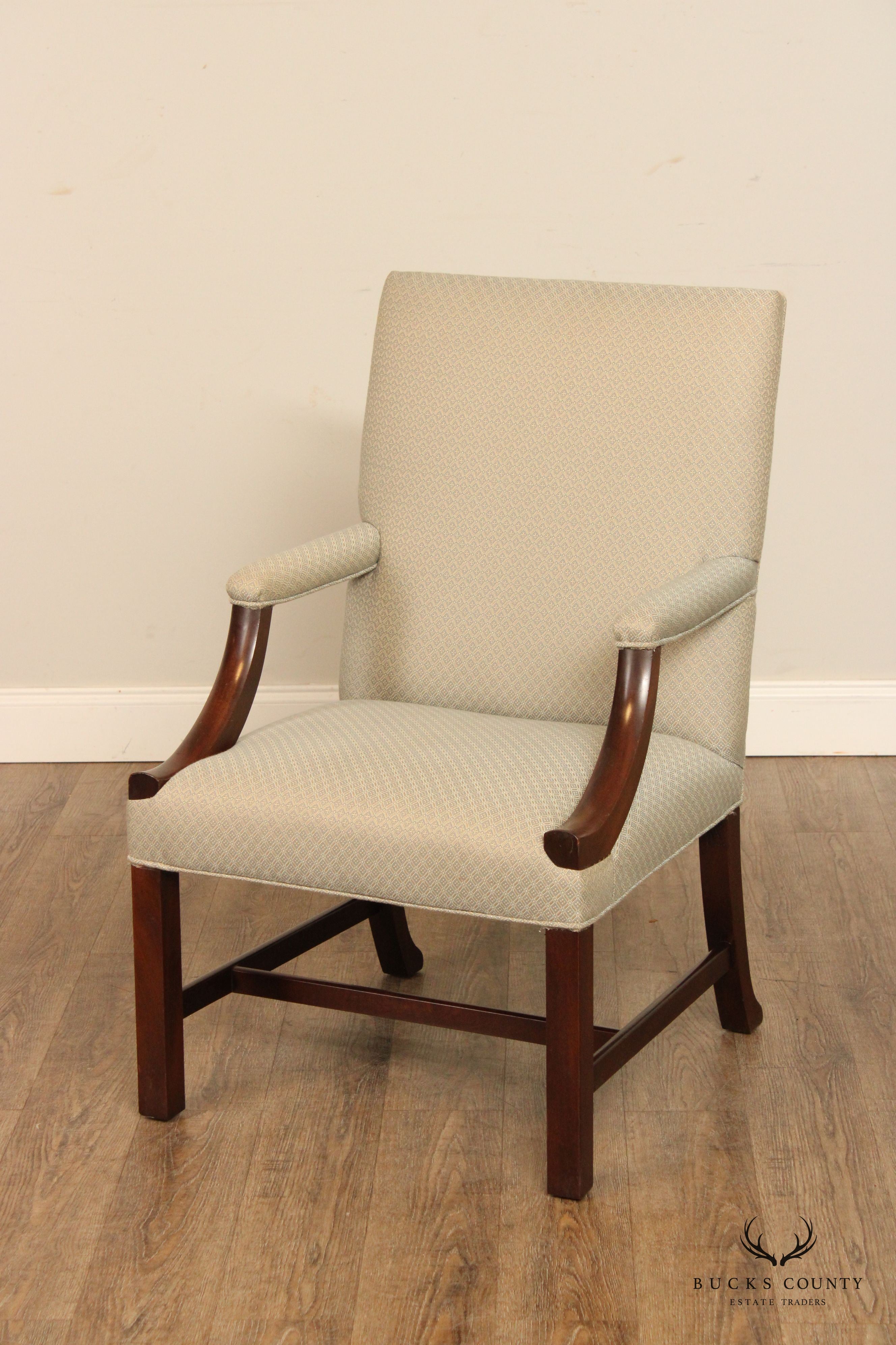 Federal Style Mahogany Open Armchair