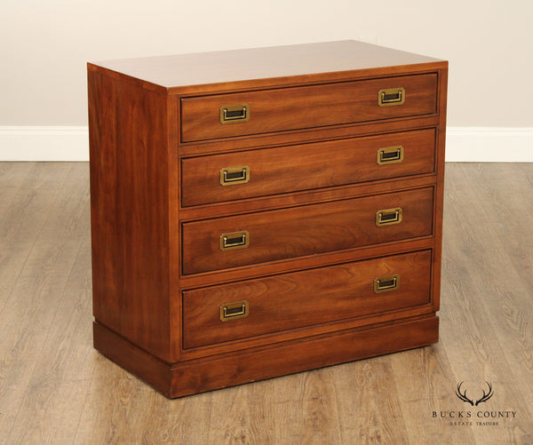 Ethan Allen Campaign Style Cherry Bachelor's Chest