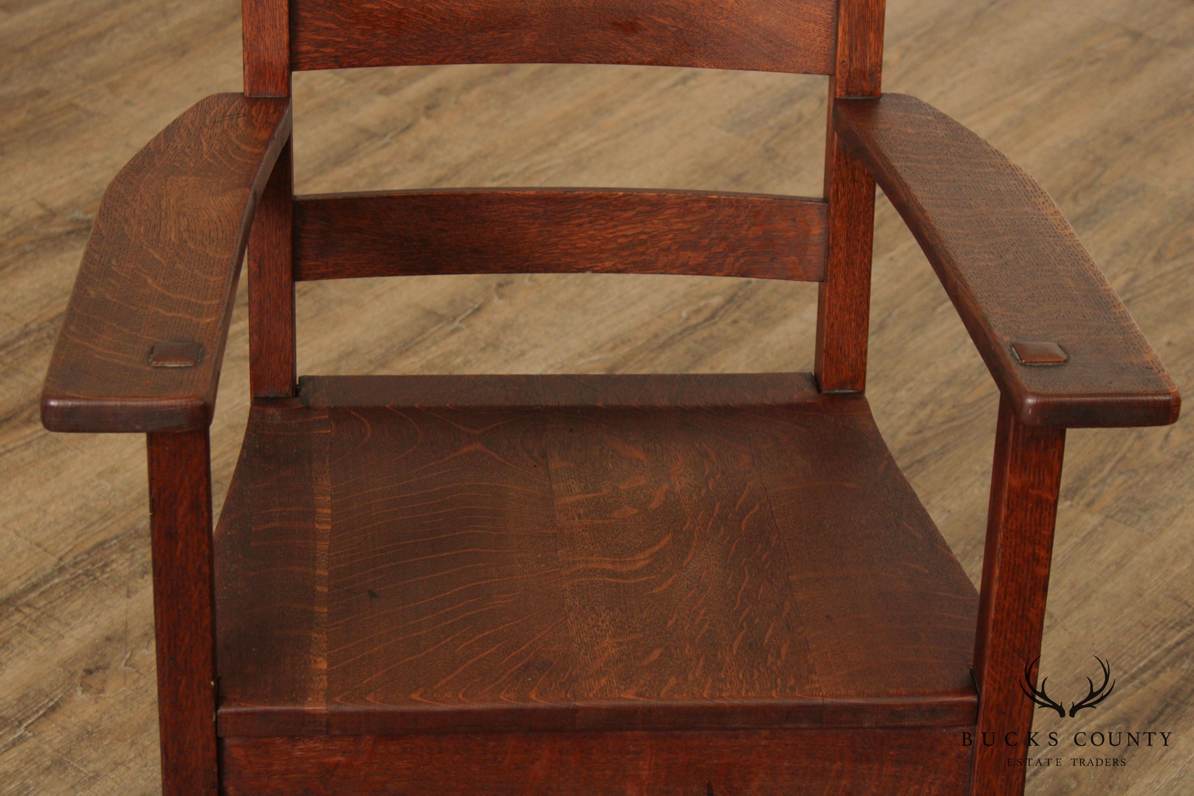 L. & J. G. Stickley Antique Mission Oak Rocker