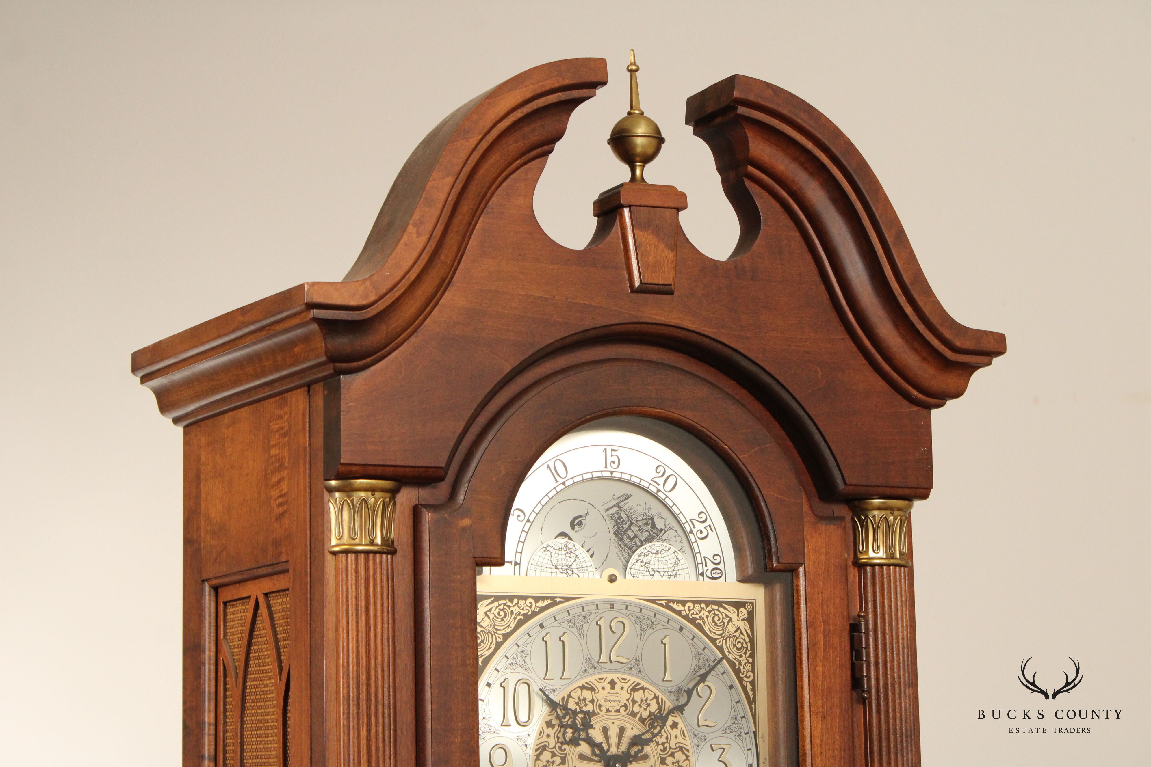 Ridgeway Georgian Style Tall Case Grandfather Clock