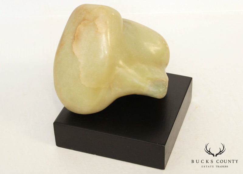 Mid Century Modern Abstract Marble Sculpture Signed M. R. S 60