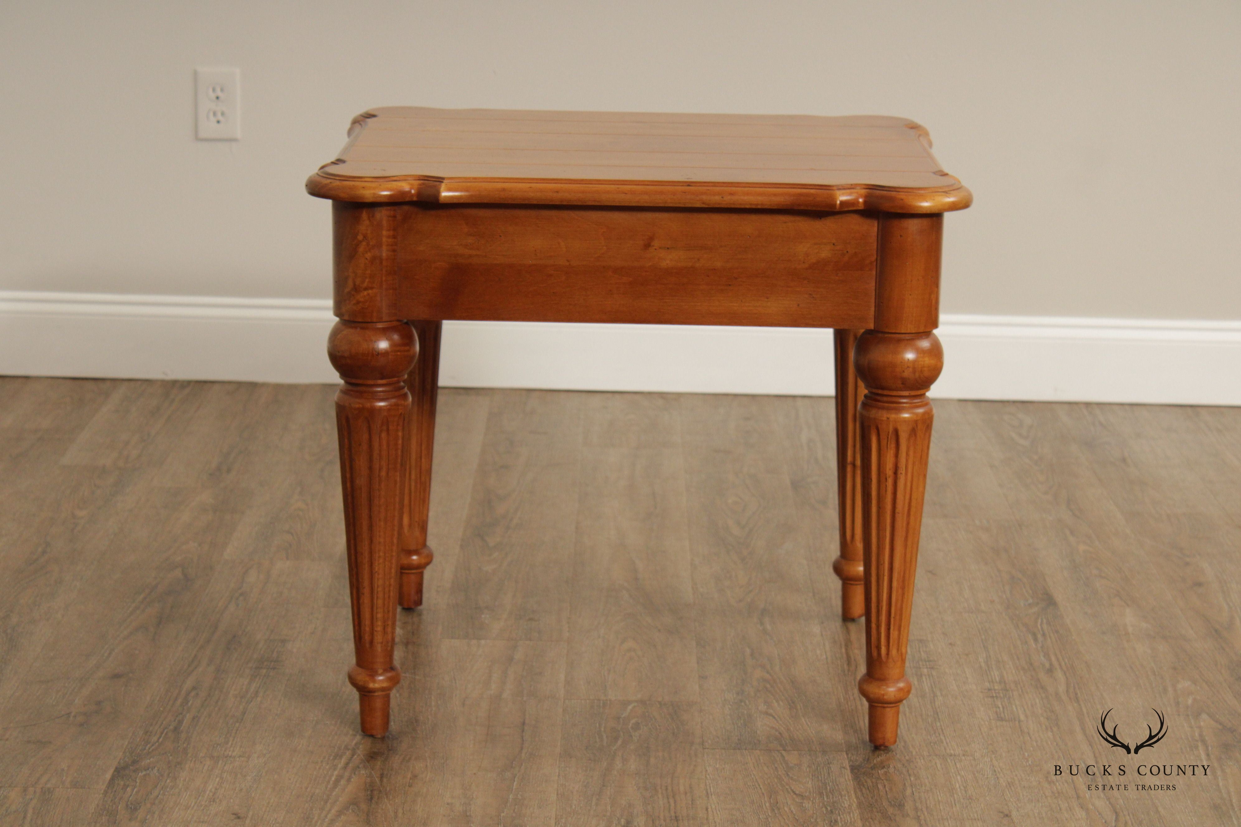 Ethan Allen French Louis XVI Style 'Legacy' Maple End Table