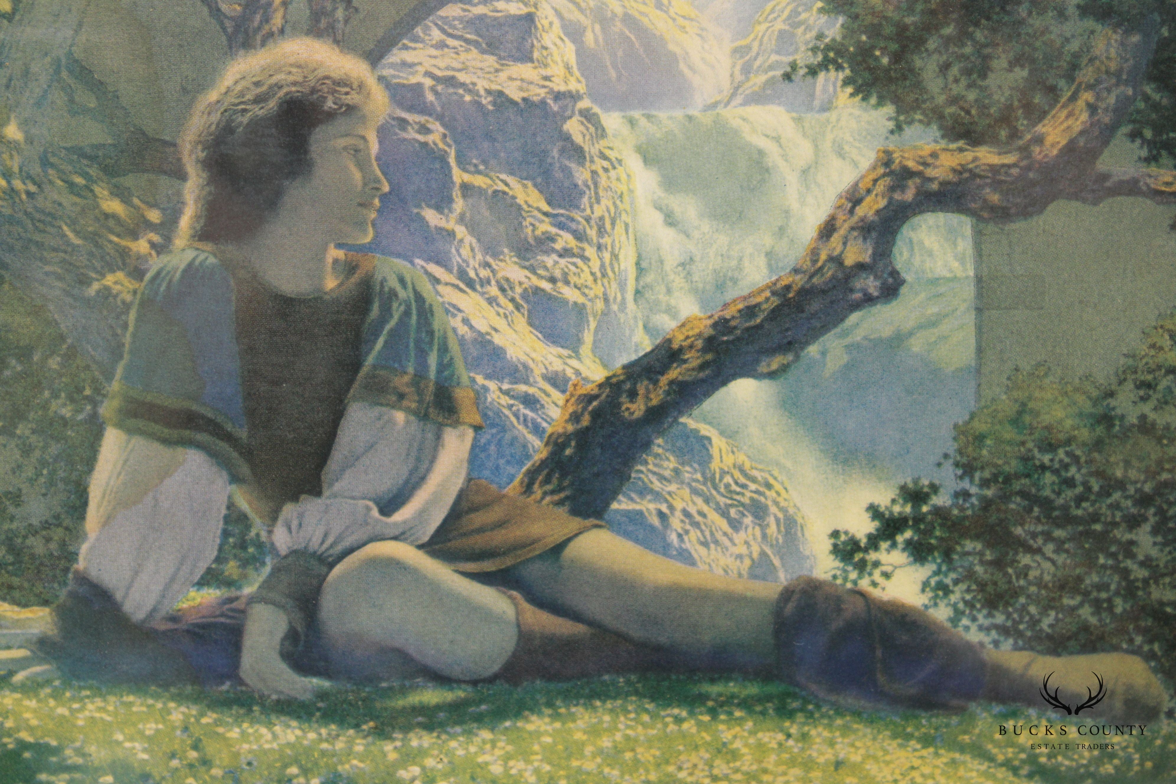 Maxfield Parrish Arts & Crafts Framed 'The Prince' Original Print